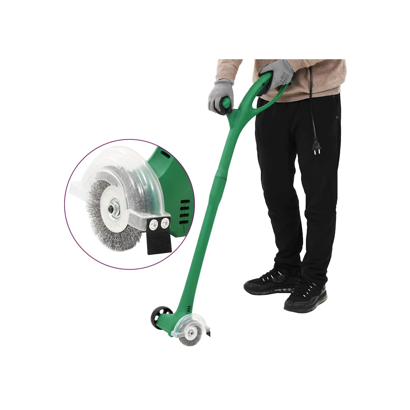 Balayeuse de mauvaises herbes 140 W Vert