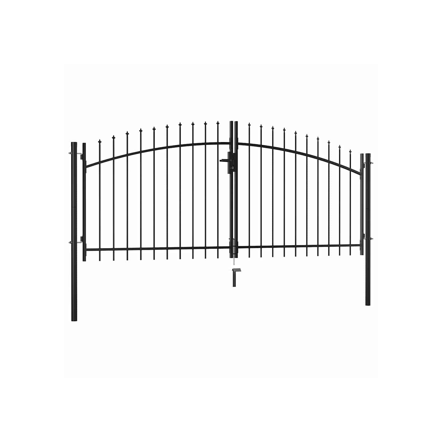 Portail double Woerden avec pointe en forme de lance 299,5 x 149,5 cm