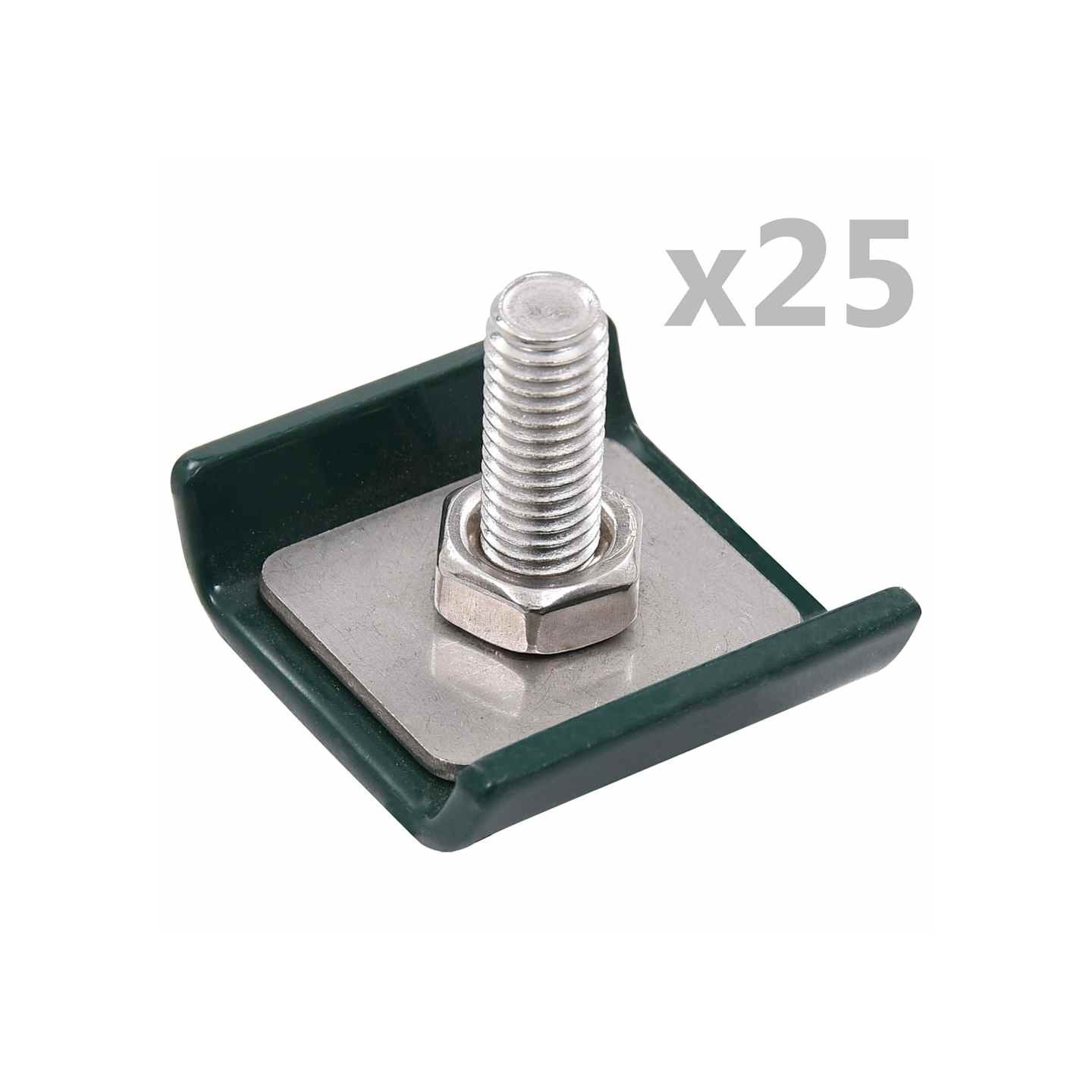 Ensemble de 25 connecteurs de tapis de grille Vert
