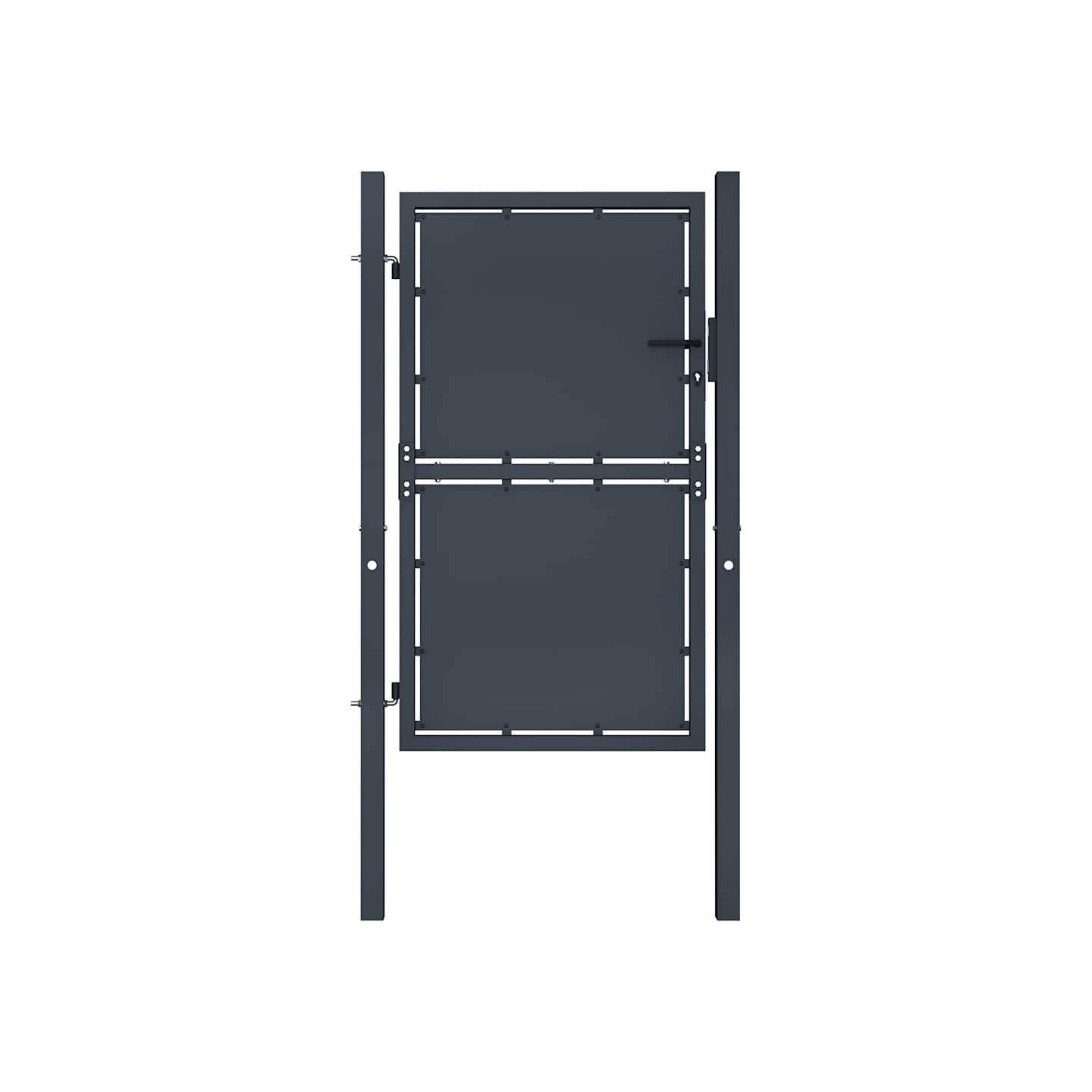 Portail de jardin en acier 100x200 cm anthracite