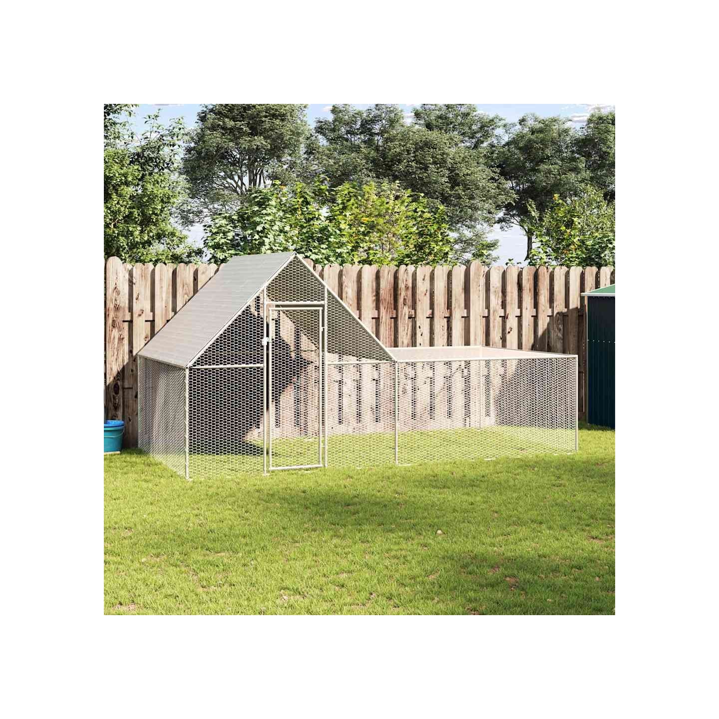 Poulailler 4 x 2 x 2 m Acier galvanisé