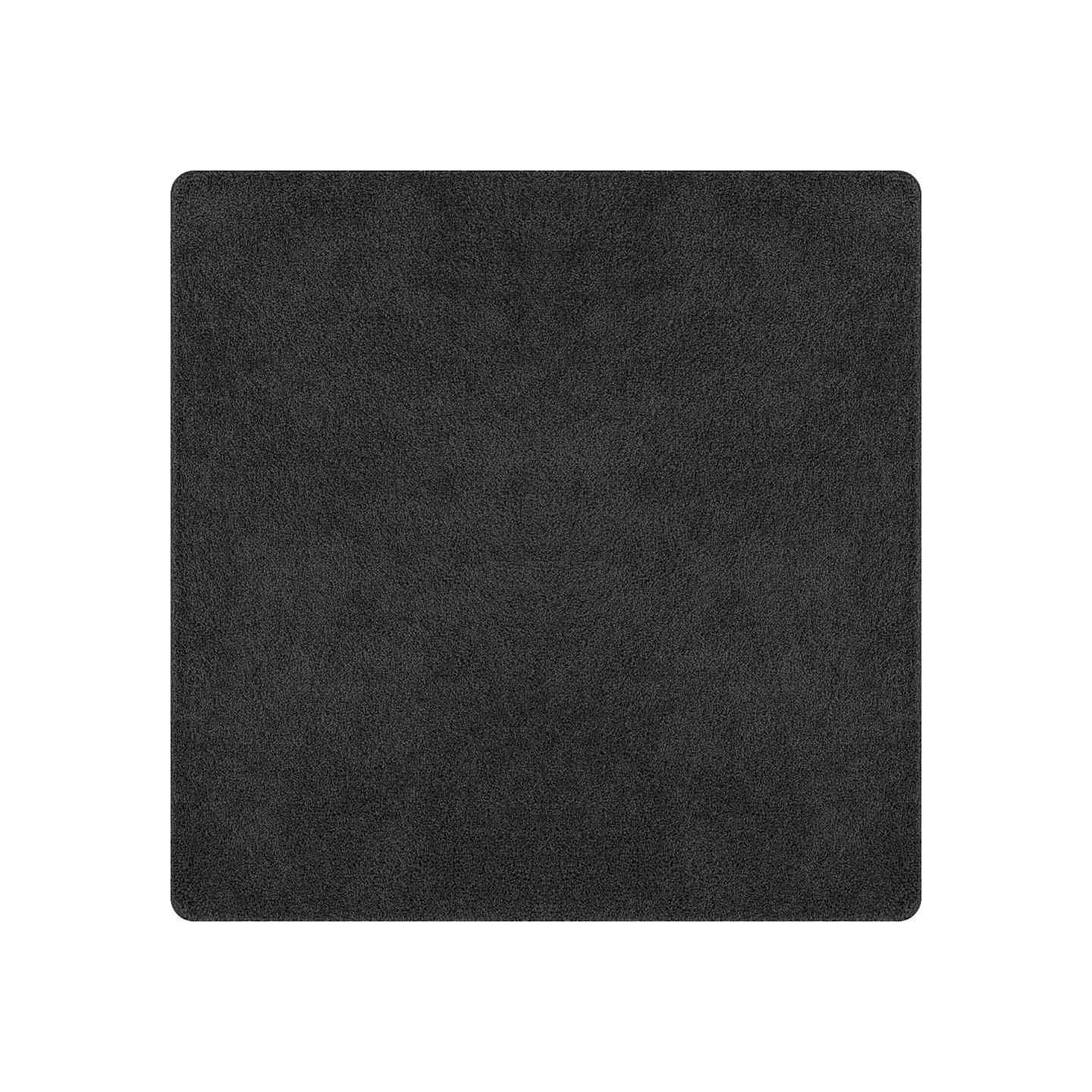 Tapis Shaggy Anti-dérapant Gris foncé 120 x 120 cm PP