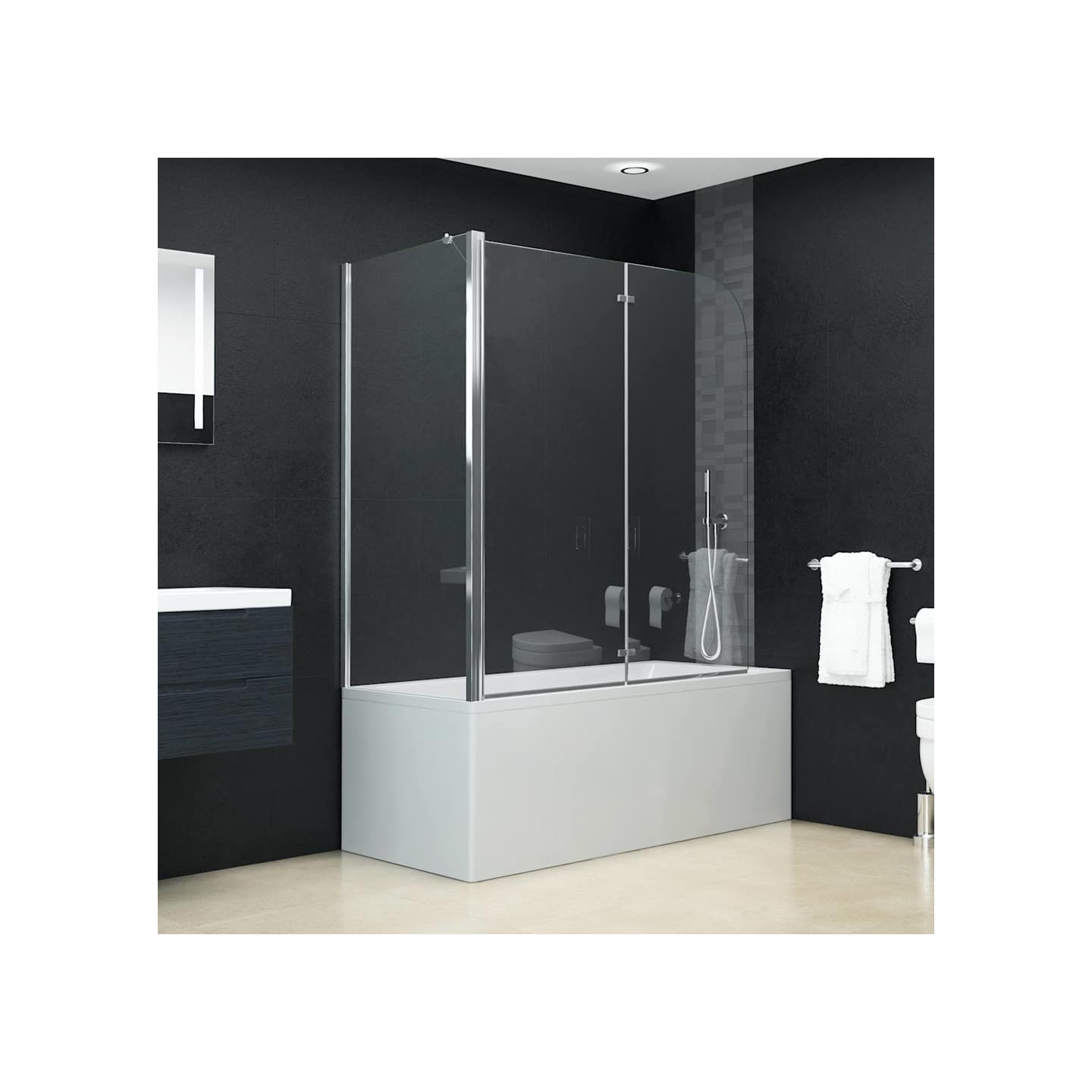 Cabine de douche pliante ESG 120x68x130 cm