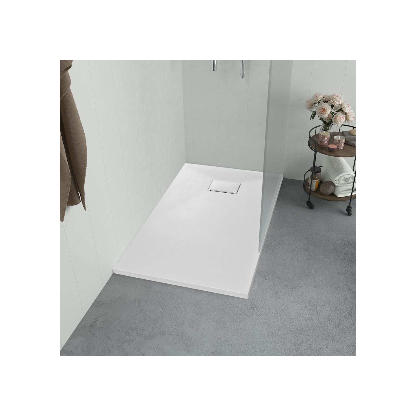 Bac de douche SMC Blanc 120 x 70 cm