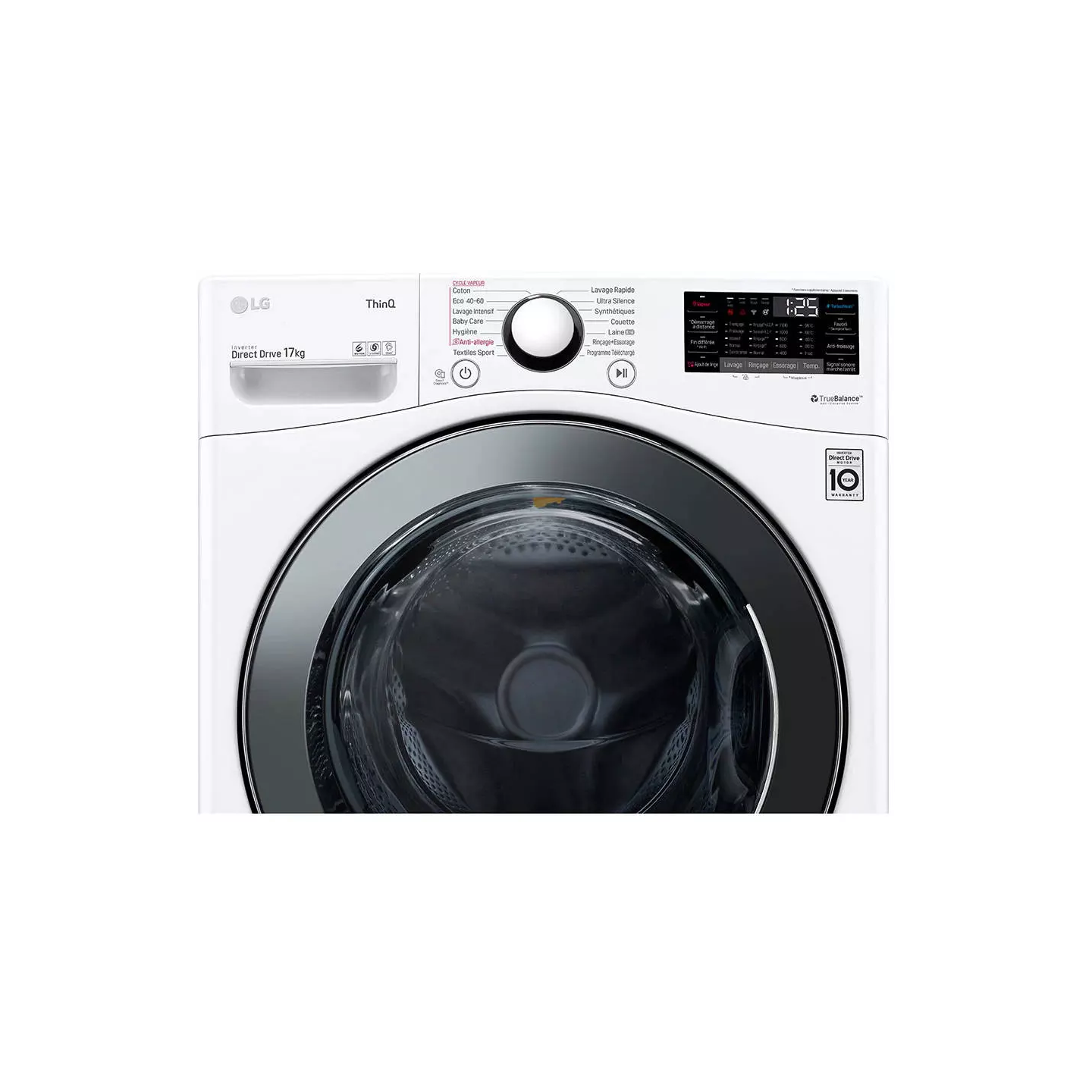 Lave-linge LG F71P12WHS 17 kg 1100 tr/min vapeur | Nimestore