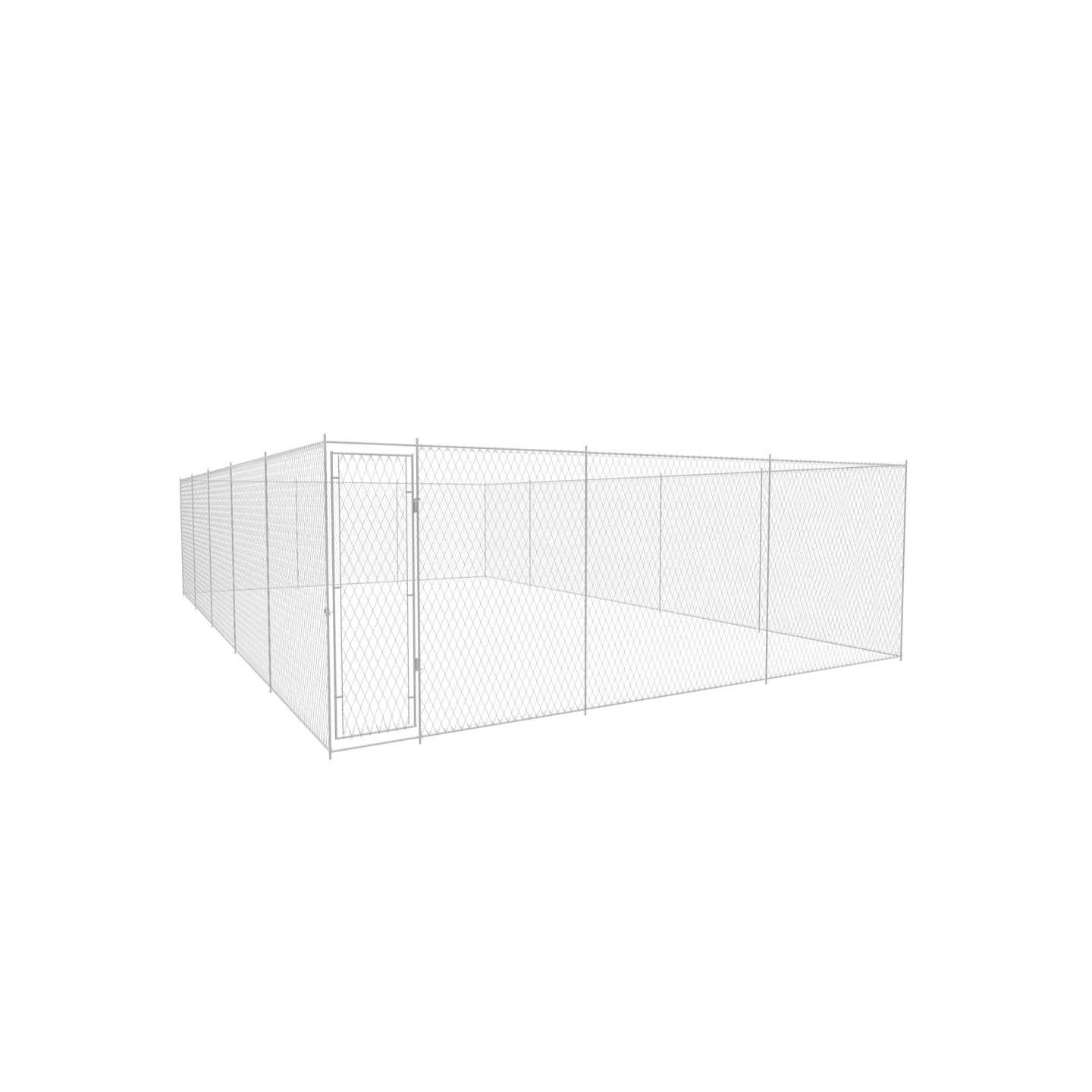 Chenil extérieur pour chiens Acier galvanisé 950x570x185 cm