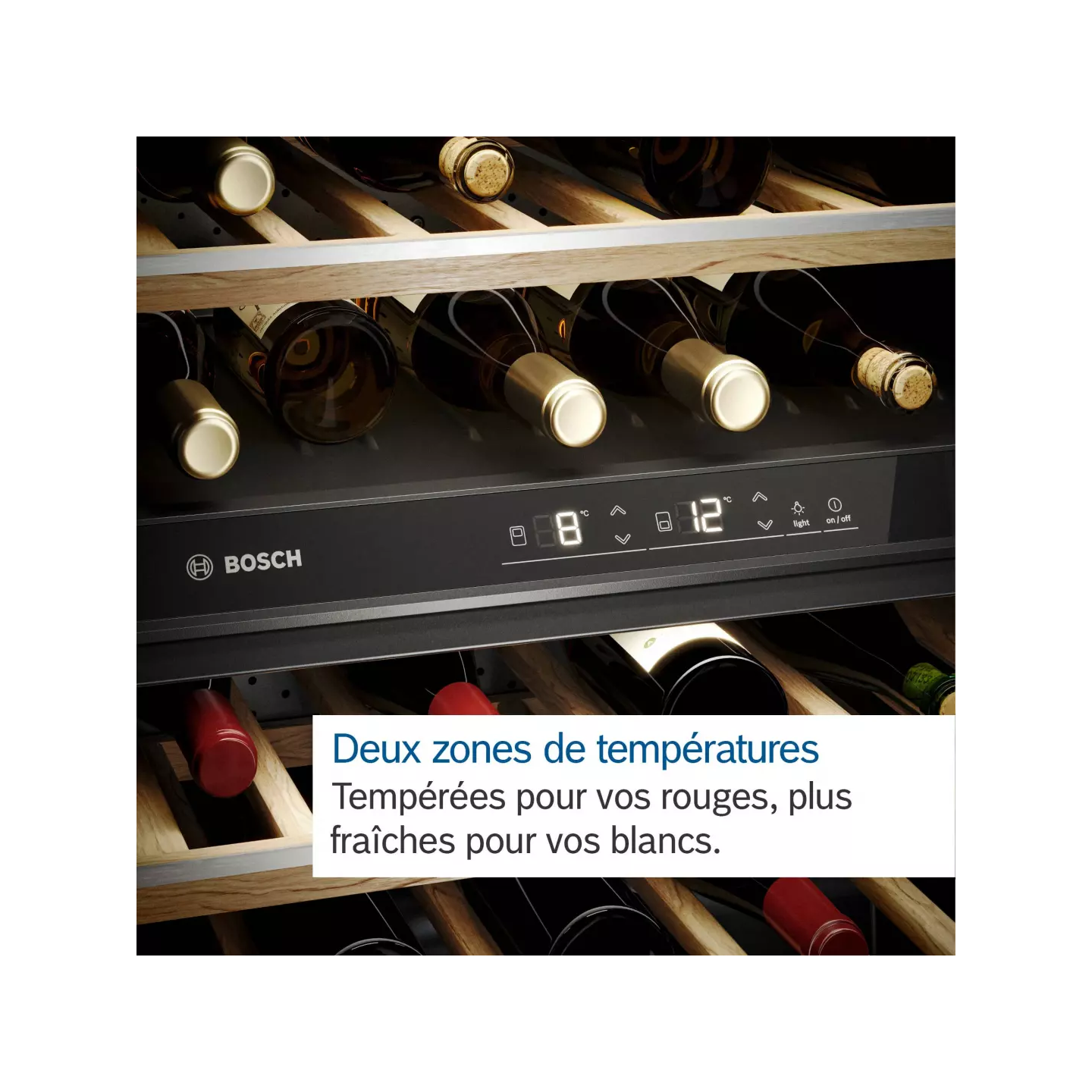 Cave à vin Bosch Série 6 KWK16ABGB 44 bouteilles 2 zones | Nimestore