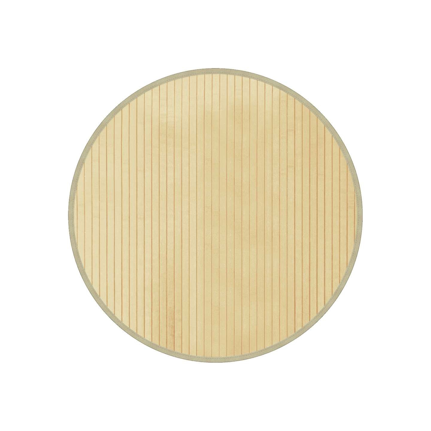 Tapis rond naturel clair 60 cm bambou