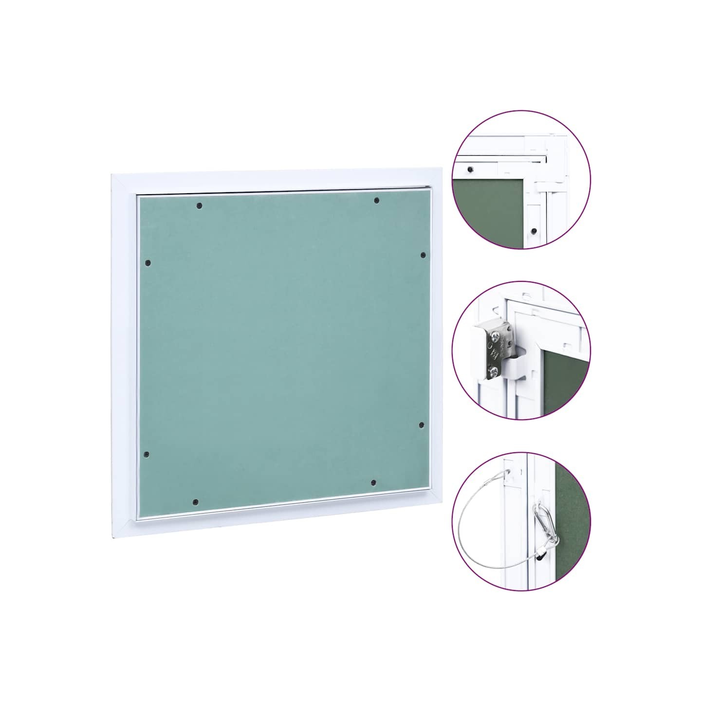 Panneau d'accès Cadre en aluminium plaque de plâtre 300x300 mm
