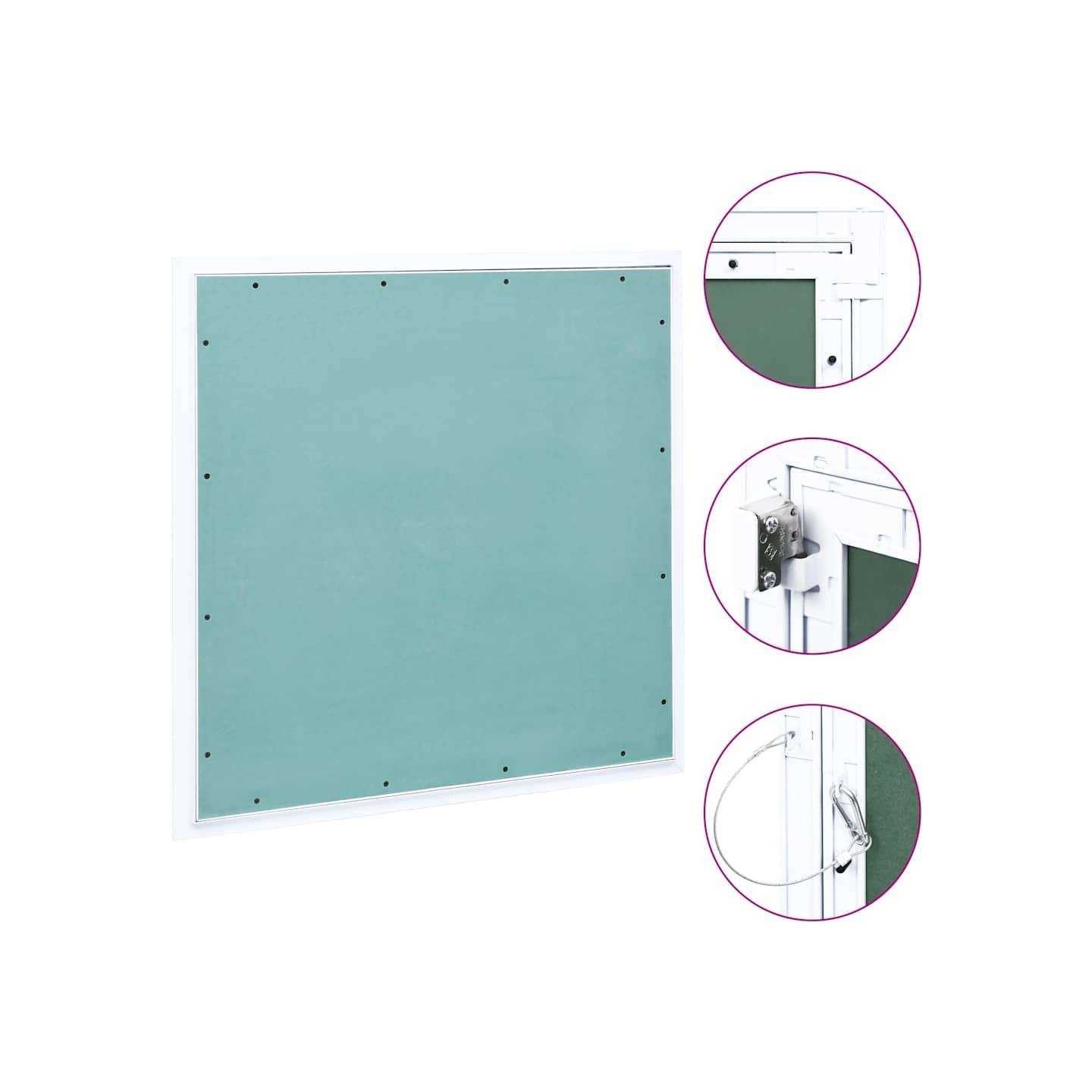 Panneau d'accès Cadre en aluminium plaque de plâtre 500x500 mm
