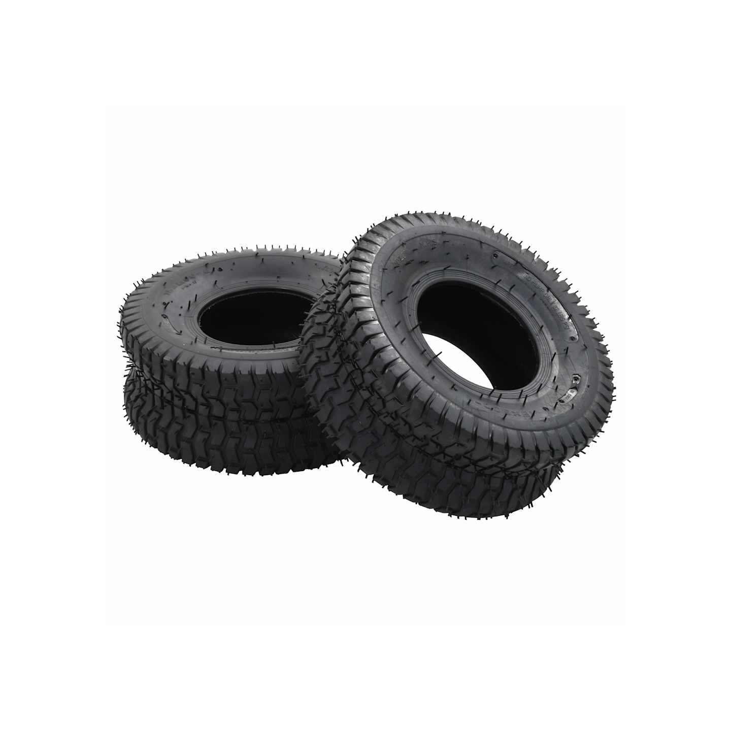 Pneus de brouette 2 pcs 15x6.00-6 4PR Caoutchouc