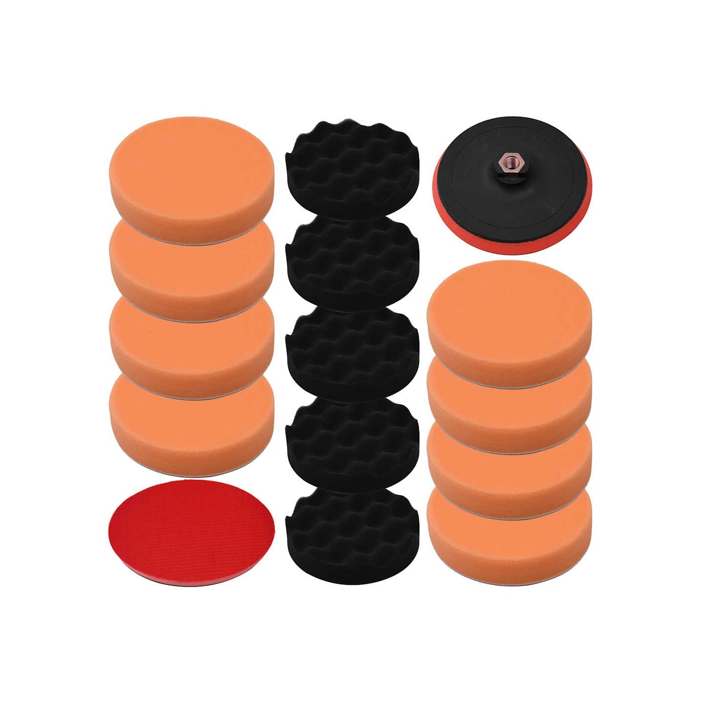 Ensemble de tampons de polissage 14 pcs 150 mm