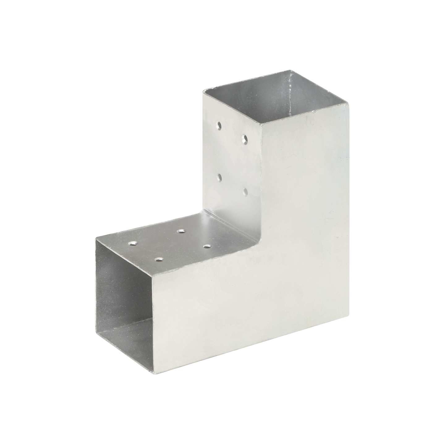Connecteur de poteau Forme en L Métal galvanisé 81x81 mm