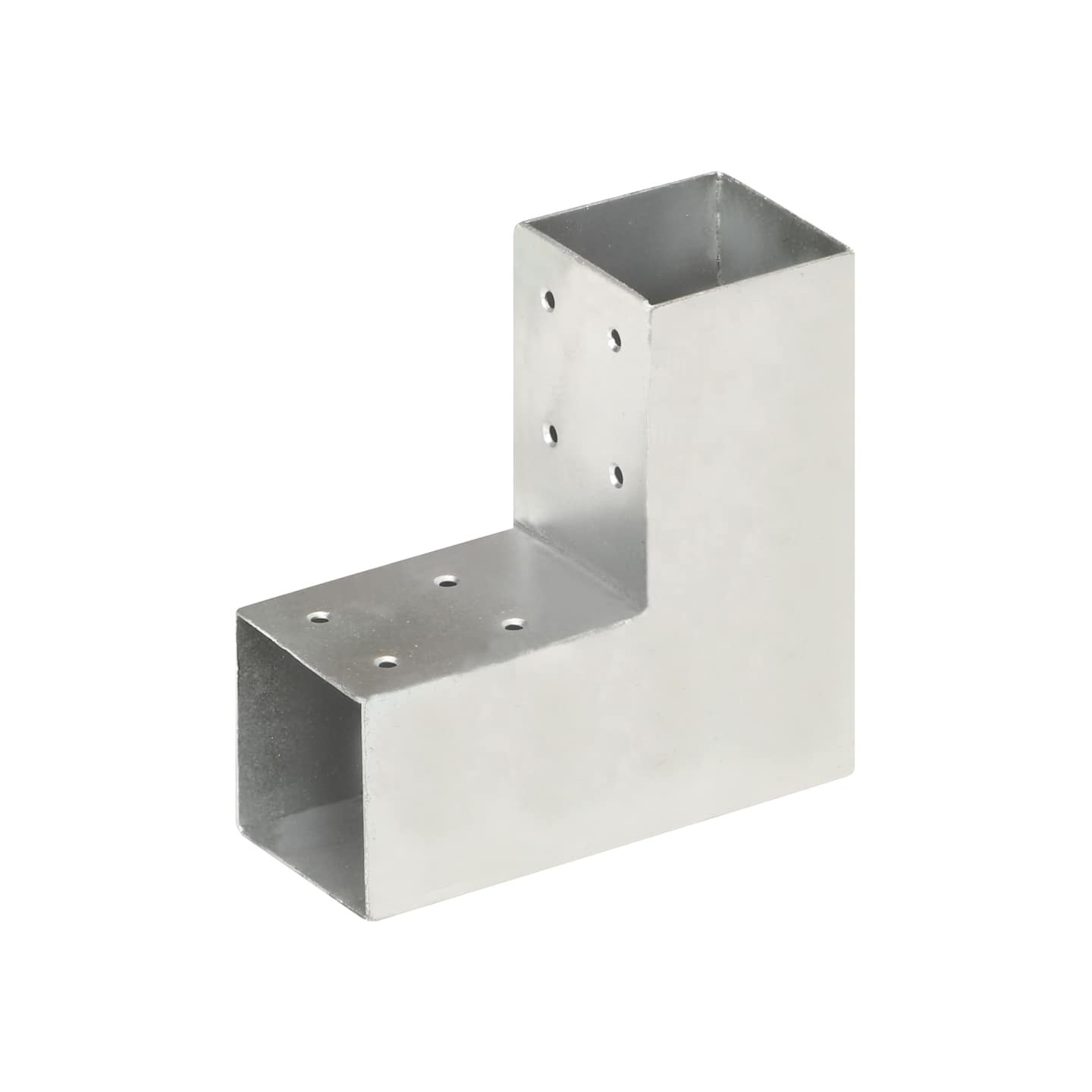 Connecteur de poteau Forme en L Métal galvanisé 71x71 mm