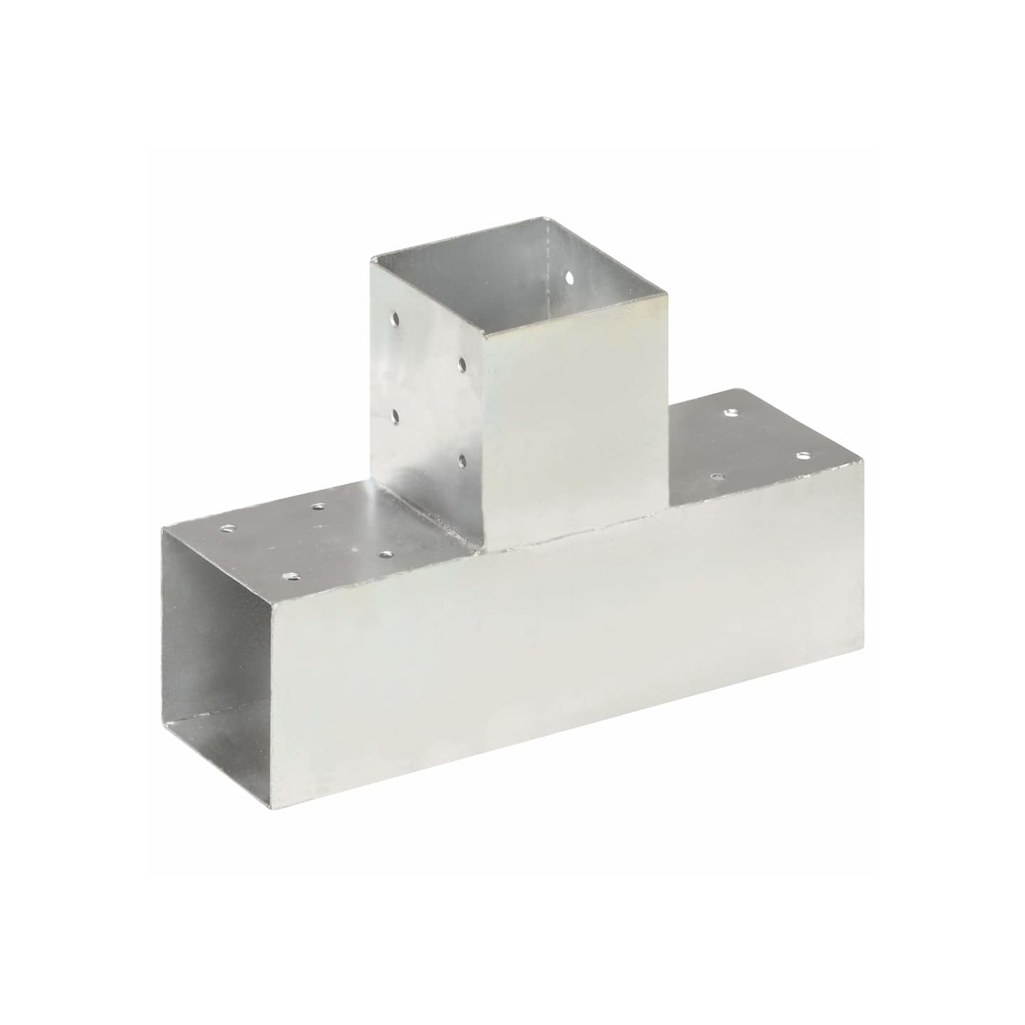 Connecteur de poteau Forme en T Métal galvanisé 91x91 mm
