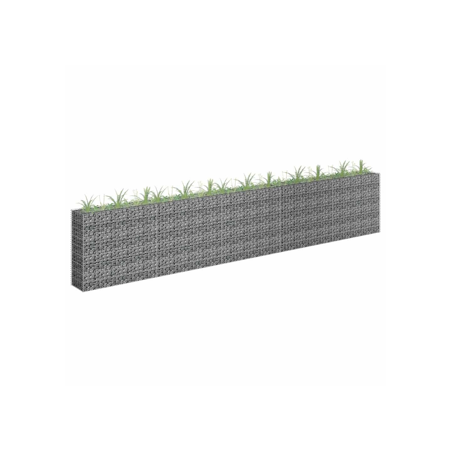 Lit surélevé à gabion Acier galvanisé 450x30x90 cm