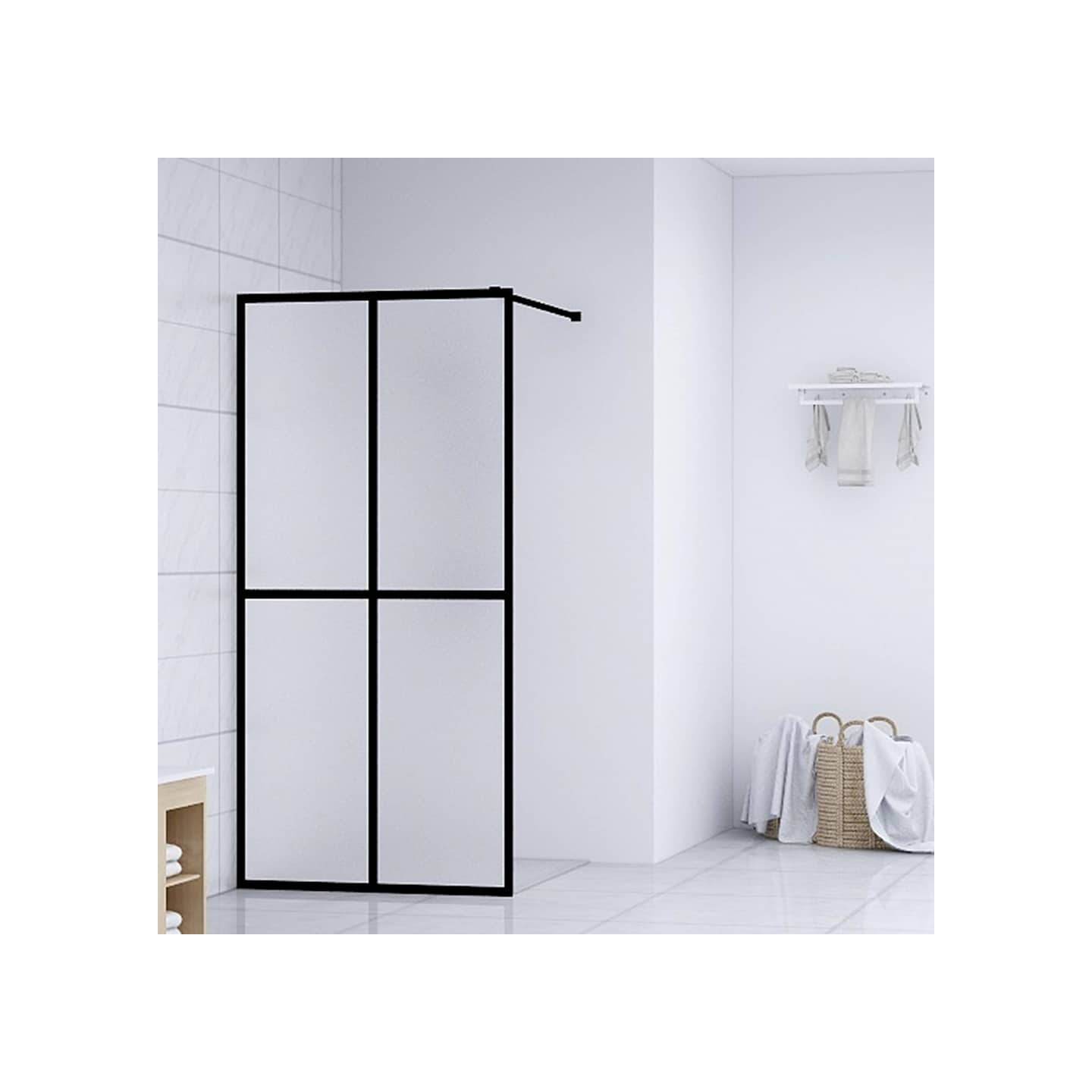 Écran de douche Verre trempé dépoli 80x195 cm