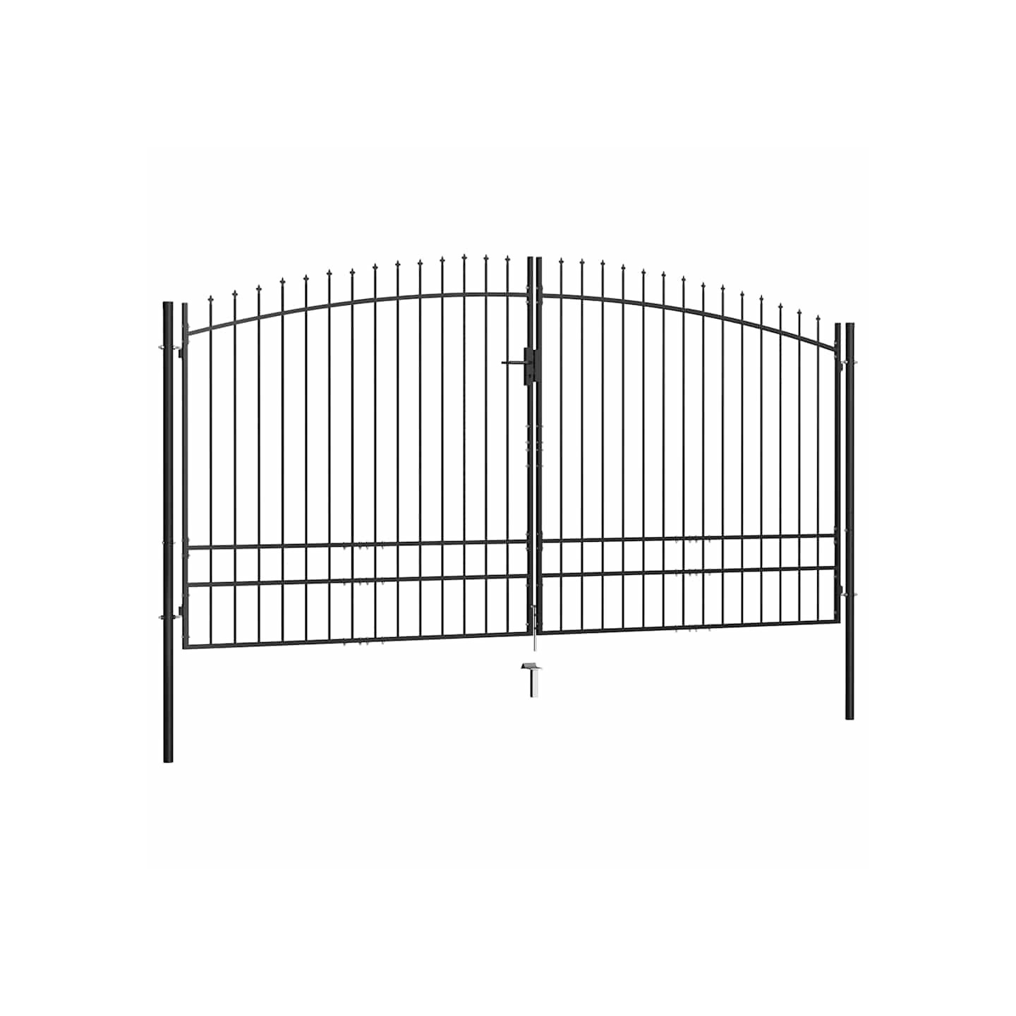 Portail double Woerden avec tête en pointe 400x249,5 cm