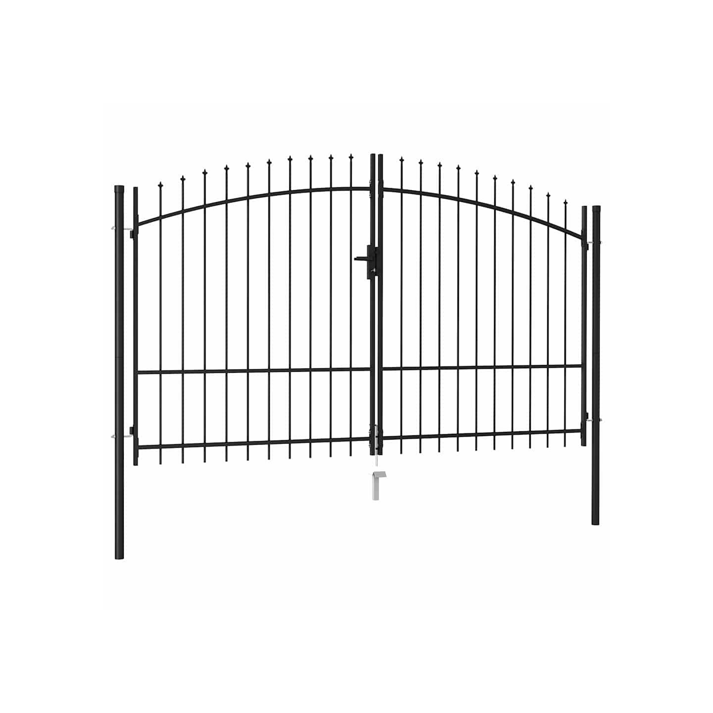 Portail double Woerden avec pointes supérieures 299,5 x 249,5 cm