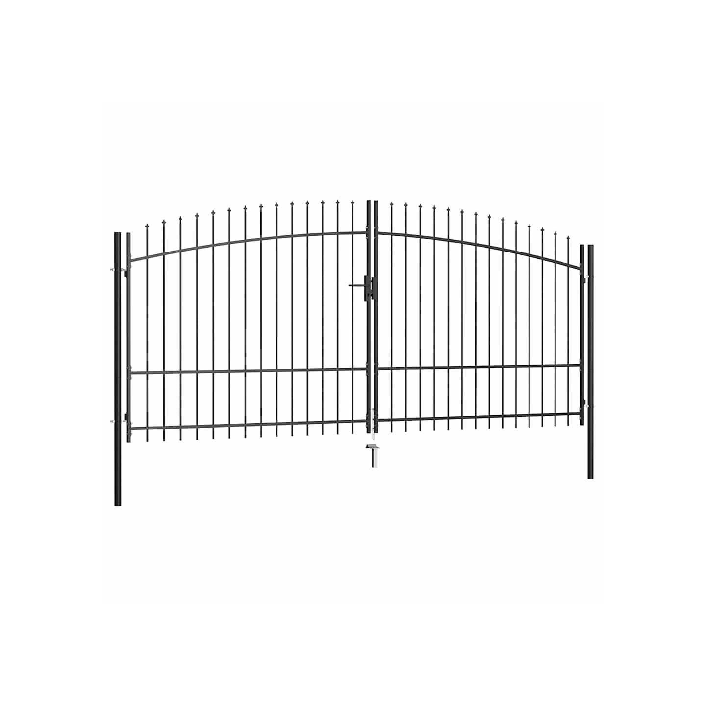 Portail double Woerden avec tête en pointe 400x224,5 cm