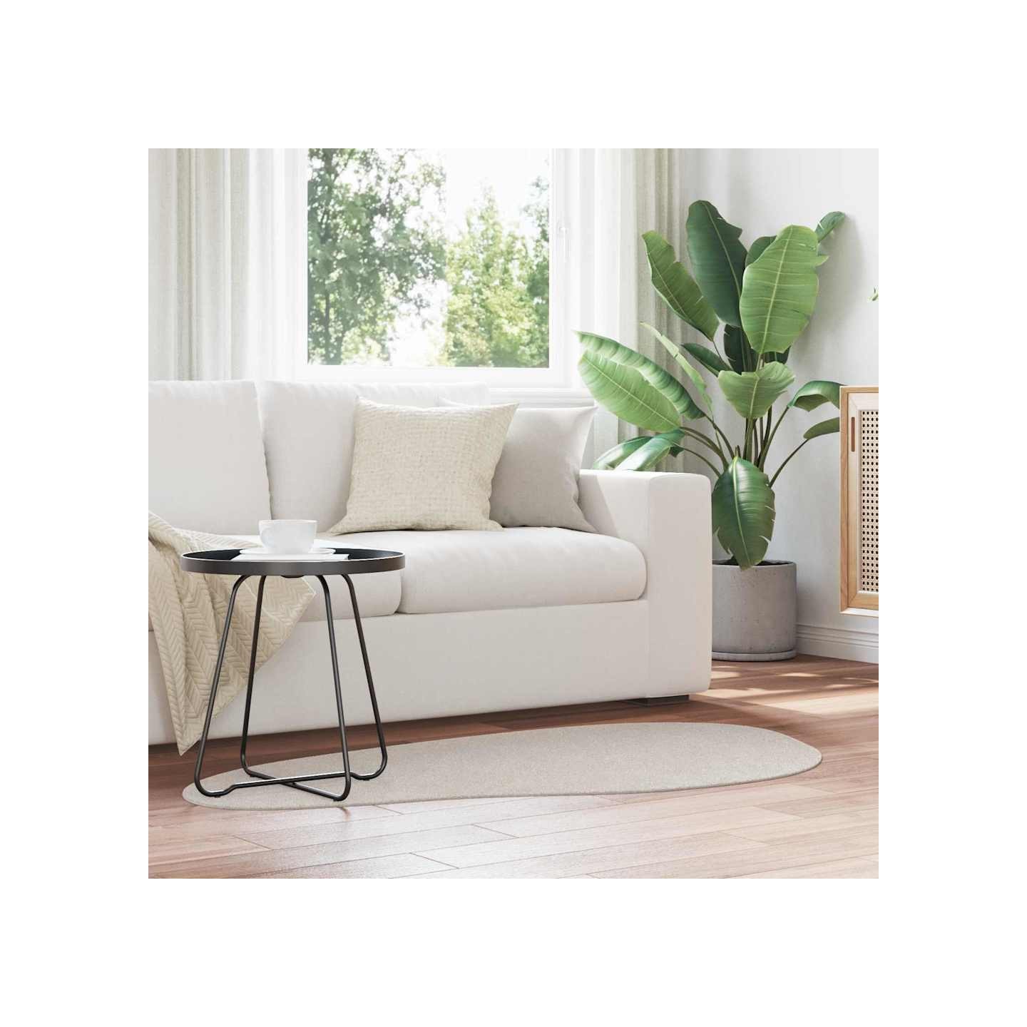 Tapis HUARTE Sable 80 x 150 cm Polyester