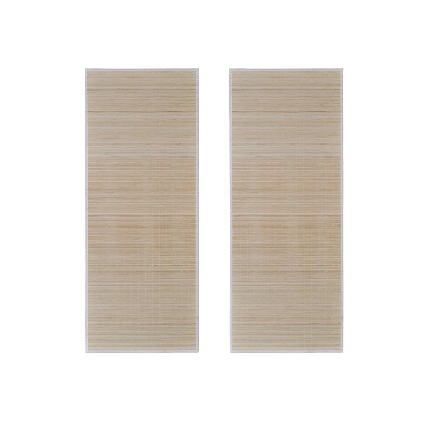 Tapis rectangulaires Bambou naturel 2 pcs 120x180 cm