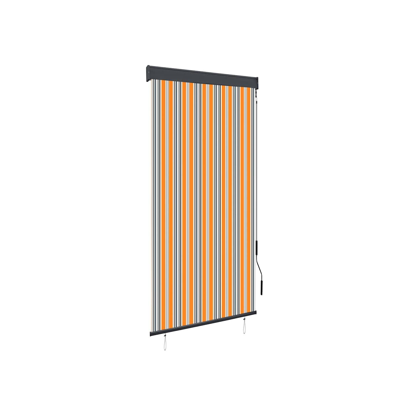 Store roulant d'extérieur 100x250 cm Jaune et bleu