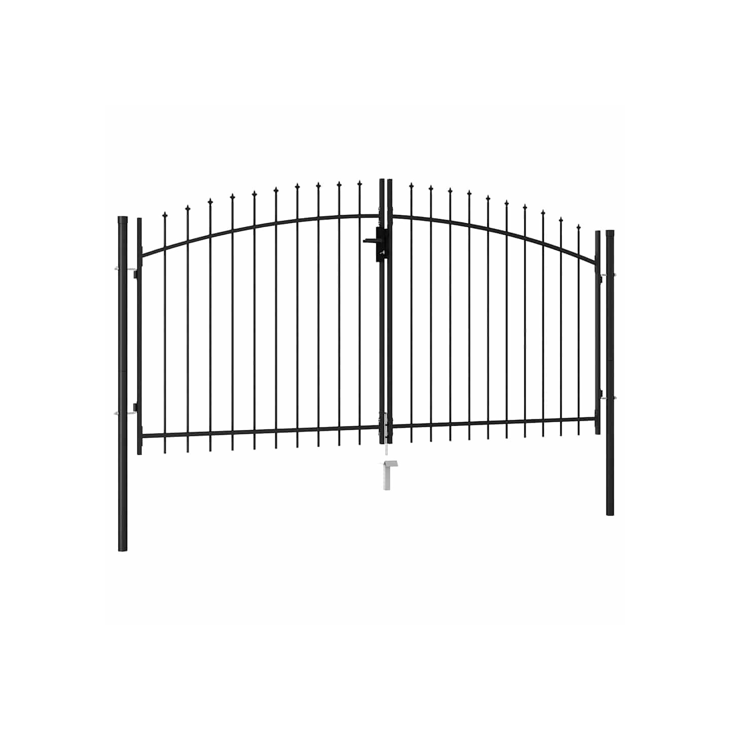 Portail de clôture Woerden double porte, pointe 299,5x199,5 cm