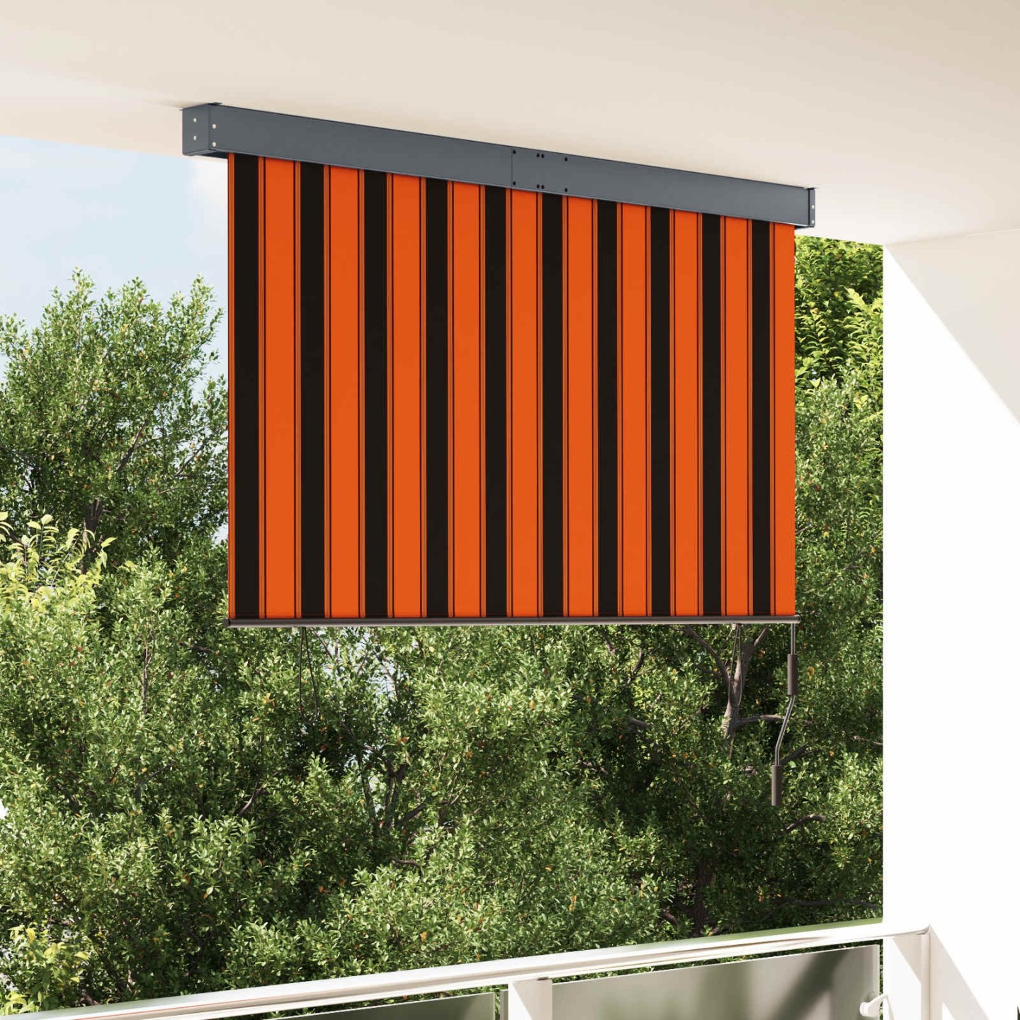 Store roulant d'extérieur 160x250 cm Orange et marron