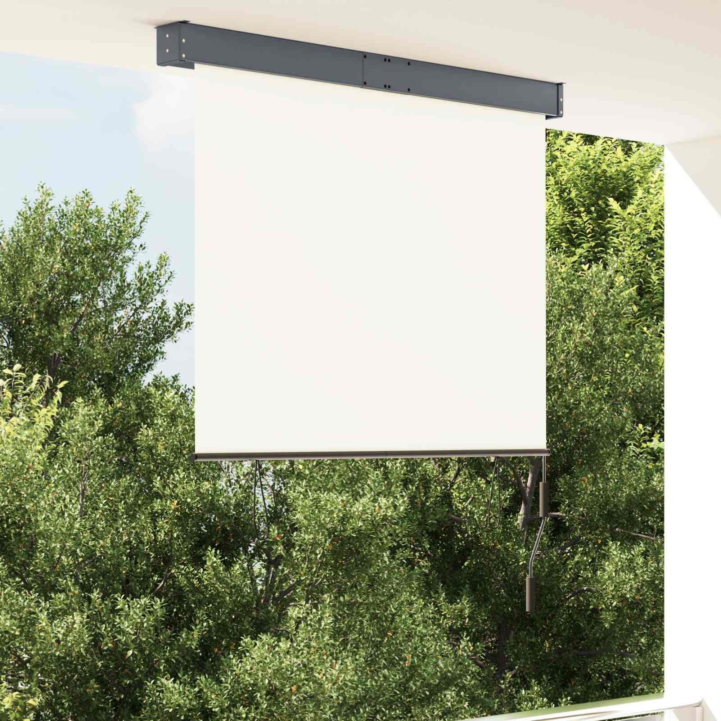 Store roulant d'extérieur 120 x 250 cm Crème