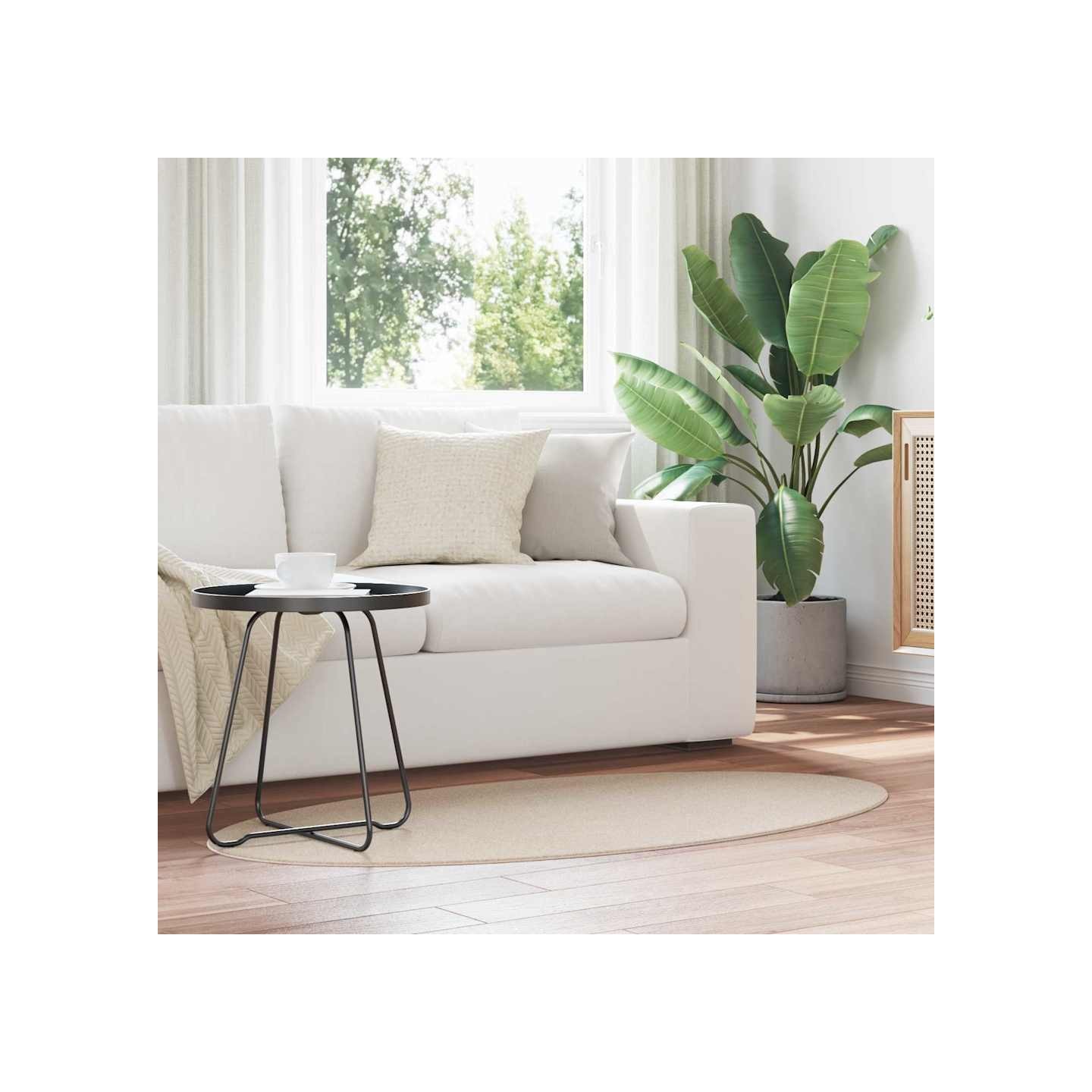 Tapis HUARTE Beige 80 x 150 cm 100 % polyester