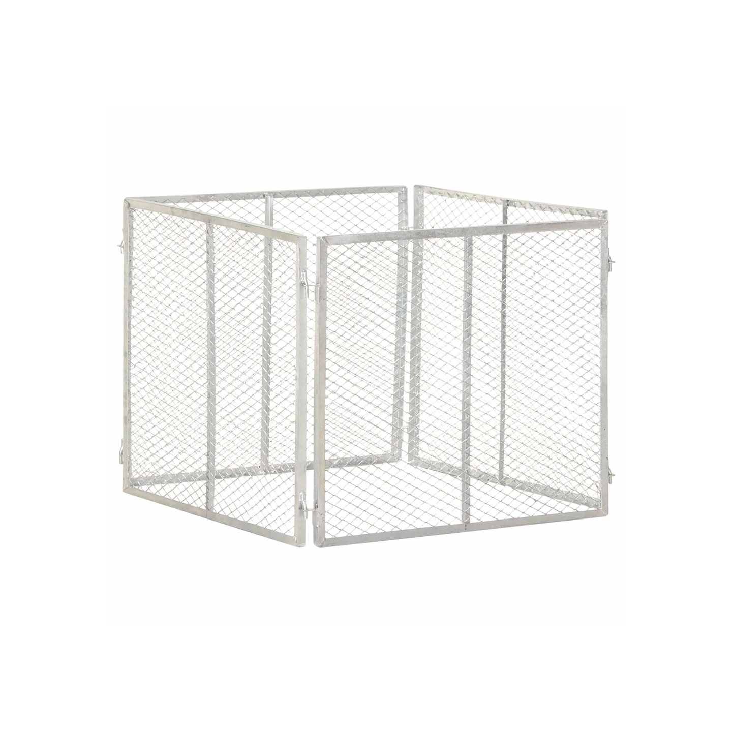 Composteur de jardin 85x85x70 cm Fer galvanisé