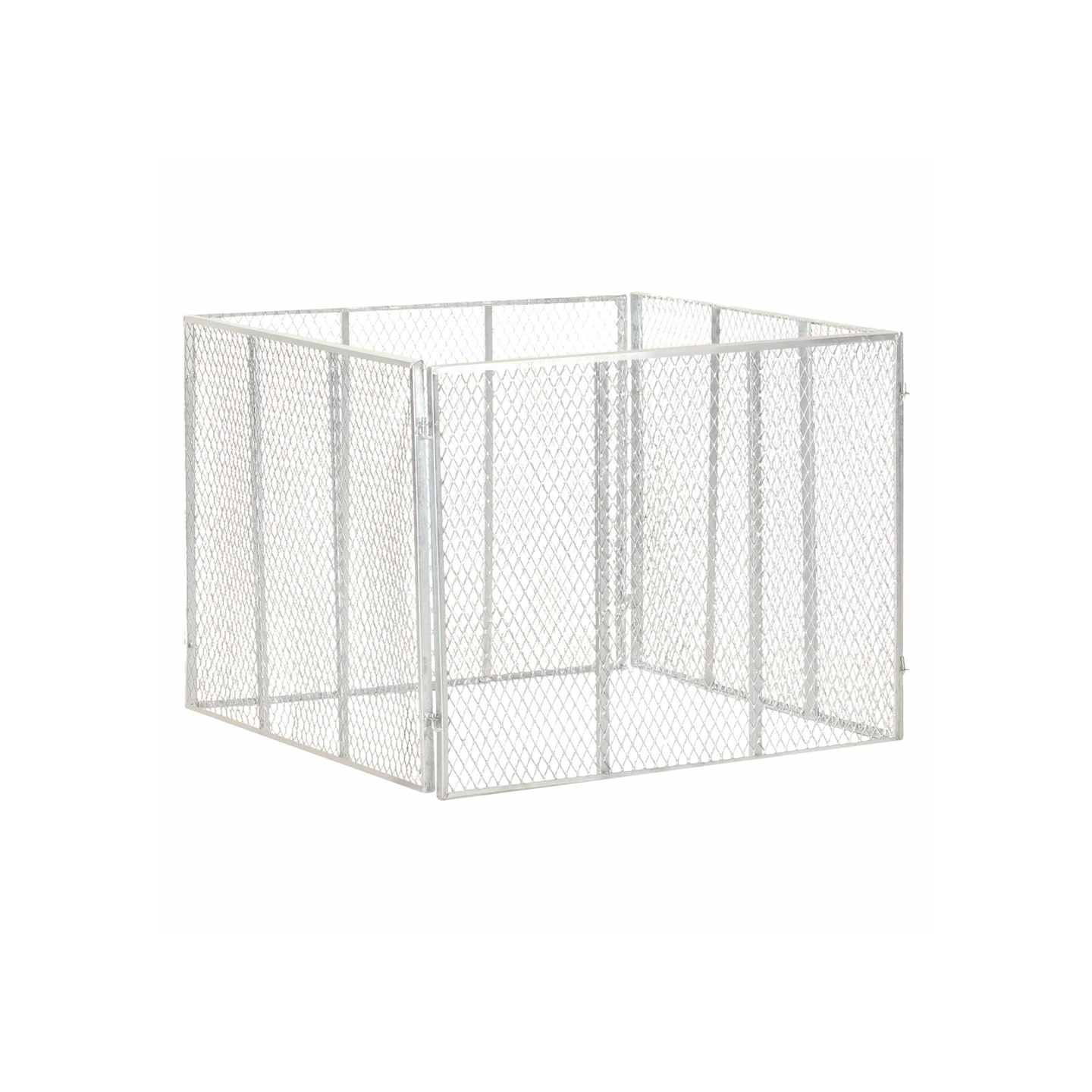 Composteur de jardin 100x100x77 cm Fer galvanisé