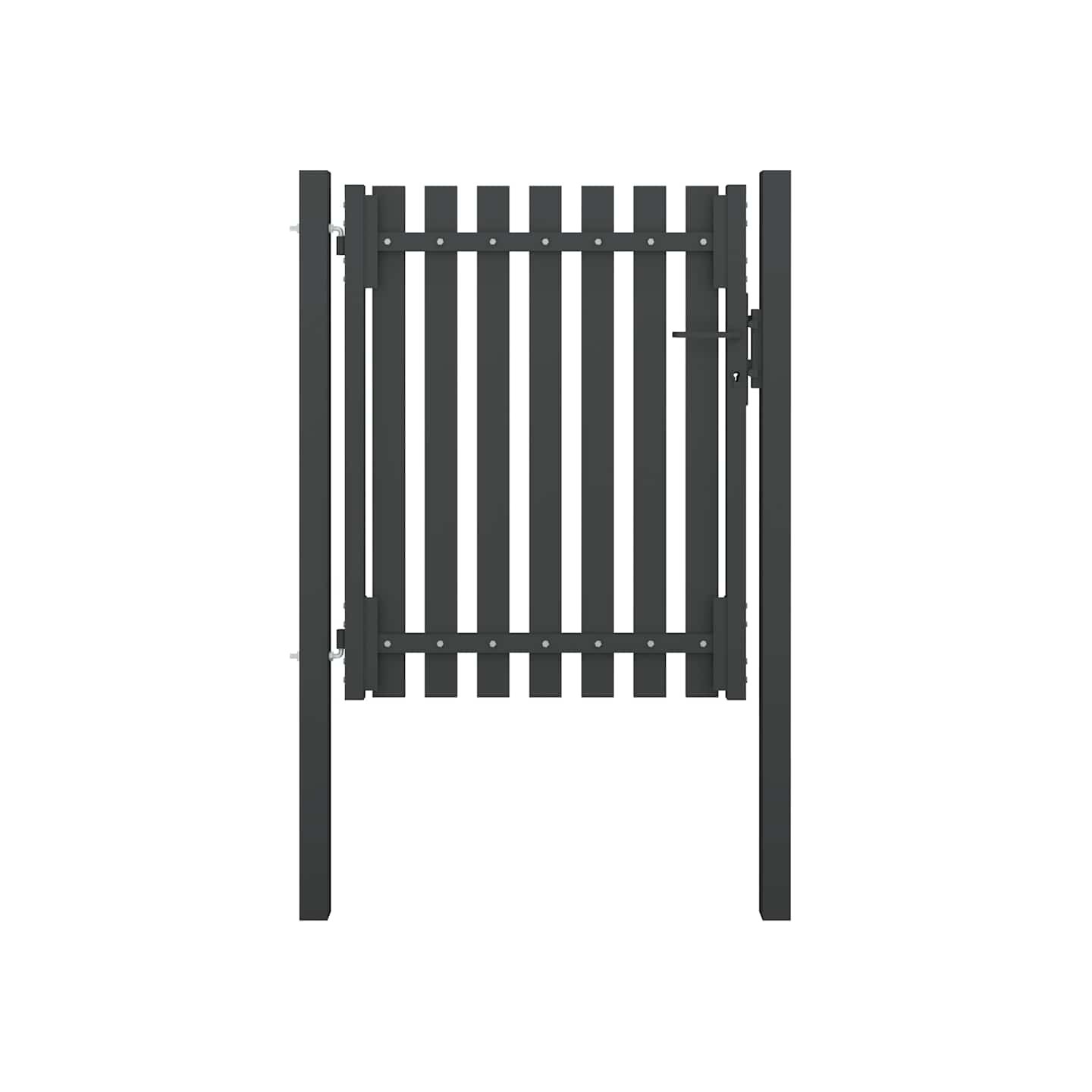 Portail de jardin en acier 100x100 cm anthracite