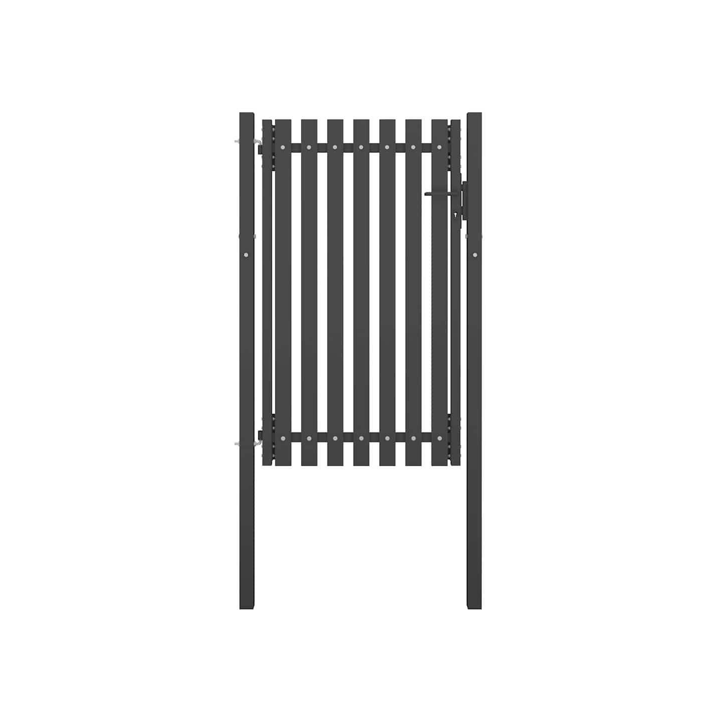 Portail de jardin en acier 100x150 cm anthracite