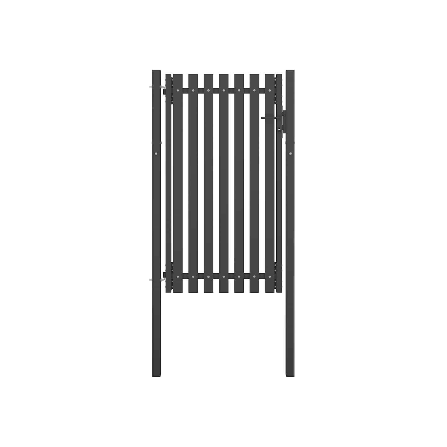 Portail de jardin en acier 100x175 cm anthracite