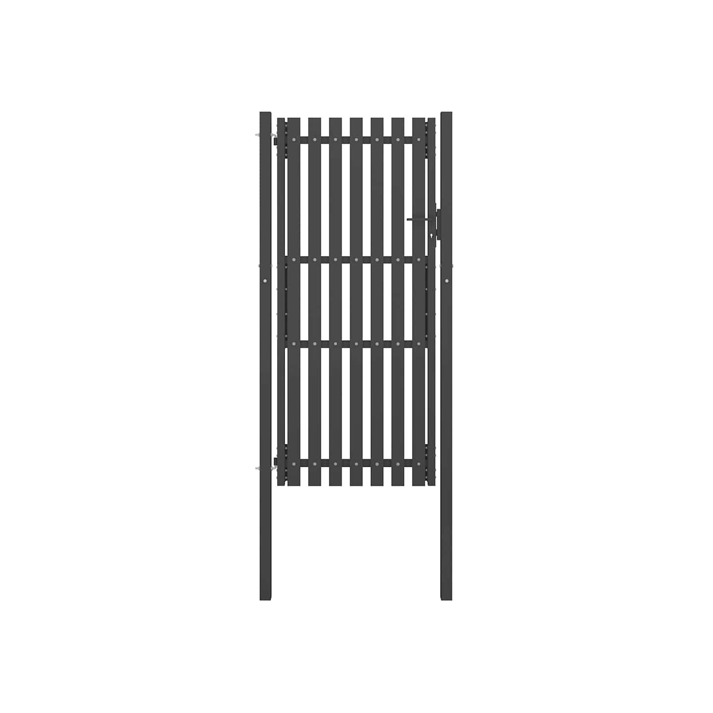Portail de jardin en acier 100x200 cm anthracite