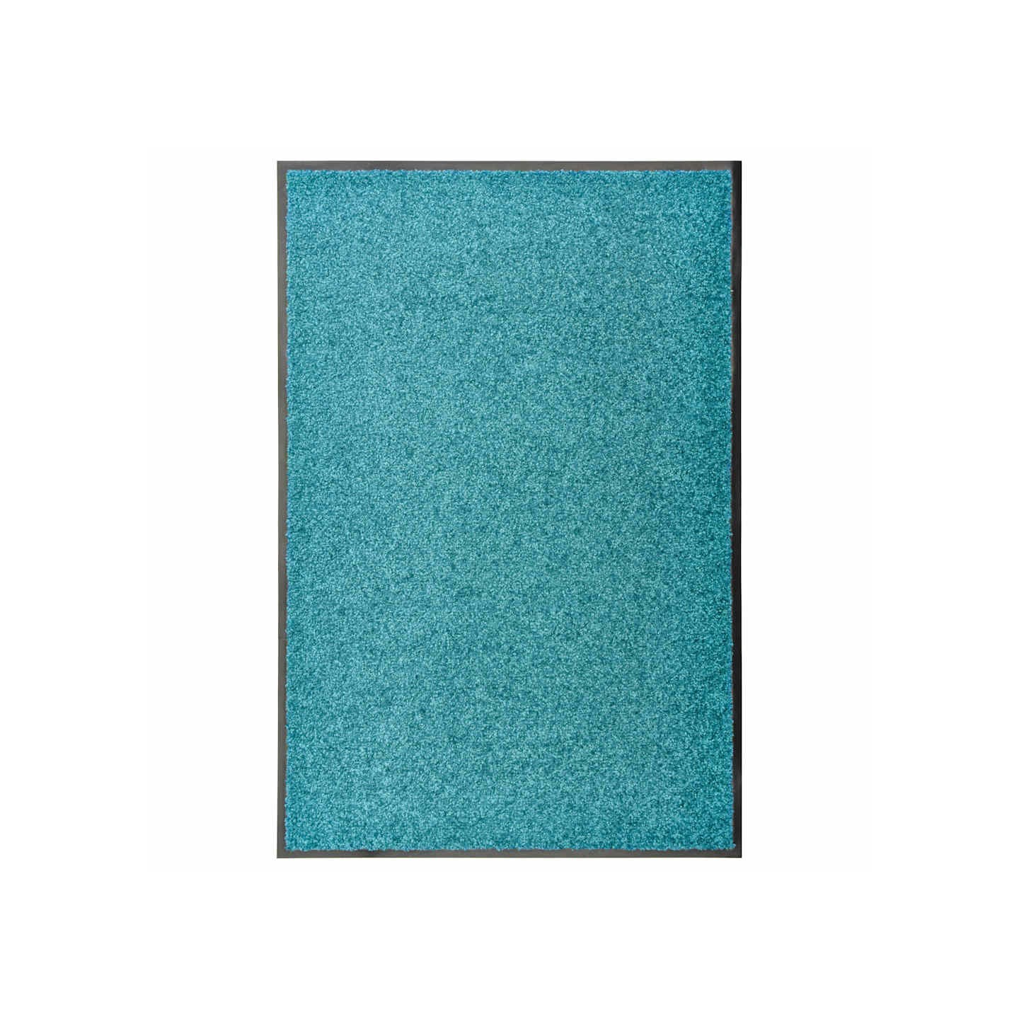Paillasson lavable Cyan 60x90 cm