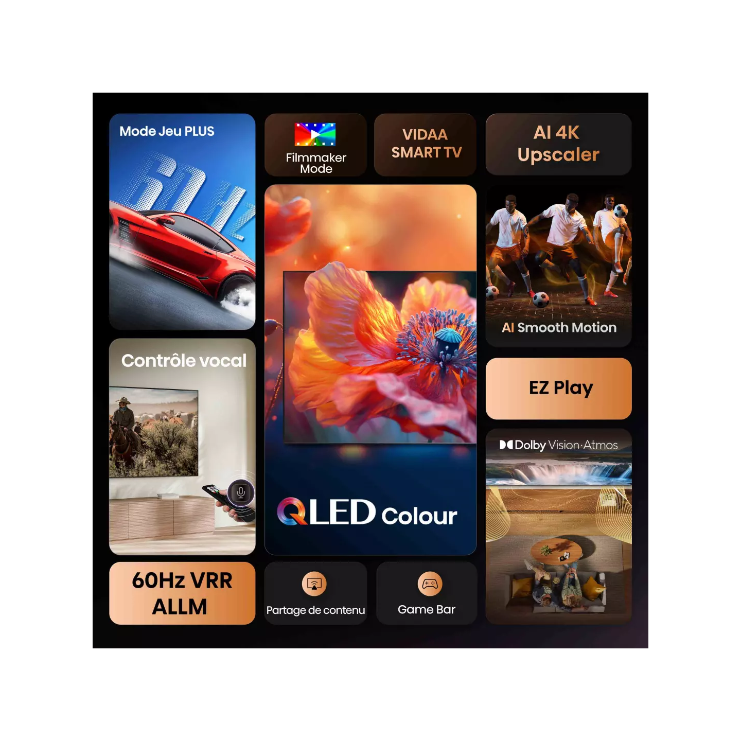 TV QLED Hisense 50A7S 50" 4K 120 Hz HSR | Nimestore