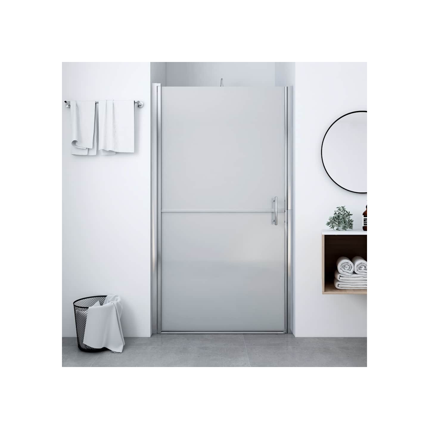 Porte de douche Verre trempé dépoli 81x195 cm