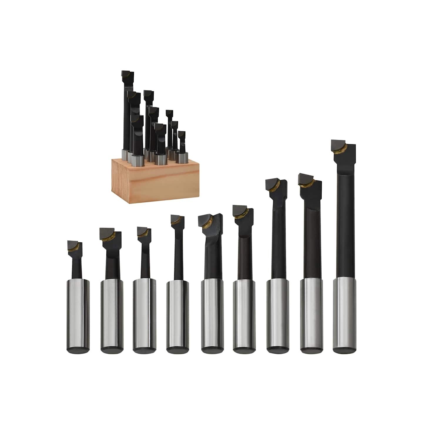 Cutters de perçage 9 pcs 12 mm à base de bois
