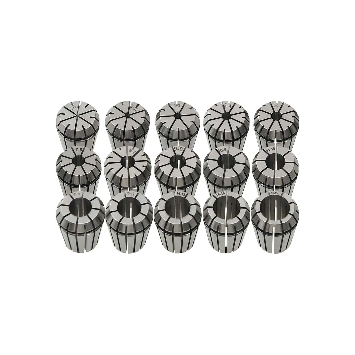 Douilles de serrage ER25 15 pcs Ensemble d'outils de tournage