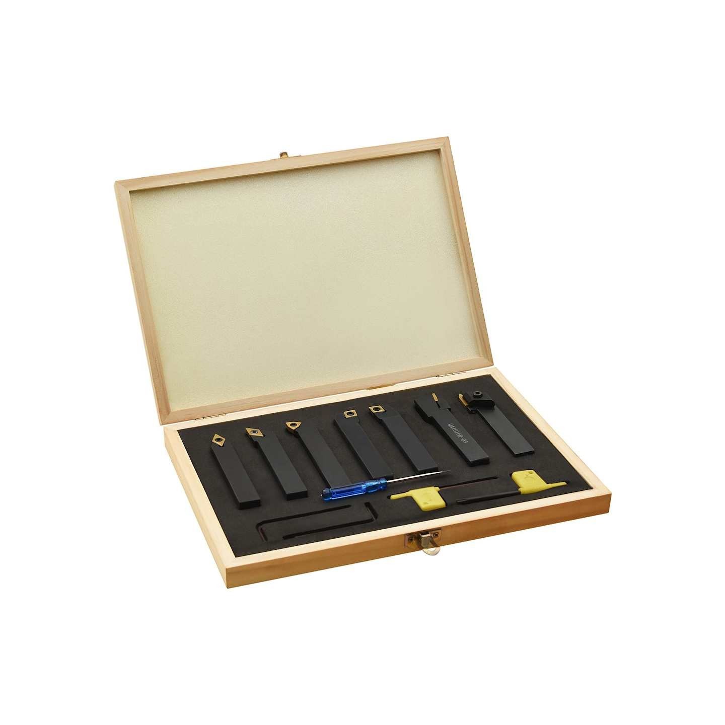 Jeu d’outils de tournage indexables 12 pcs 16x16 mm 100 mm