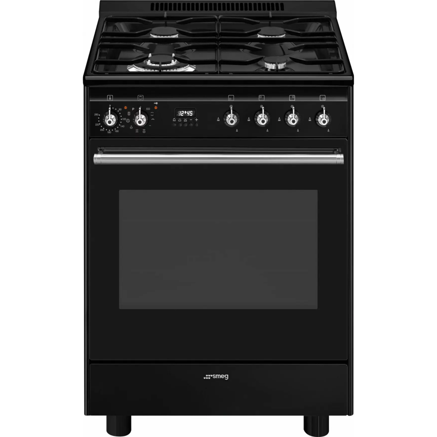 Cuisinière gaz Smeg GP61BL9 four 70 L pyrolyse noir | Nimestore