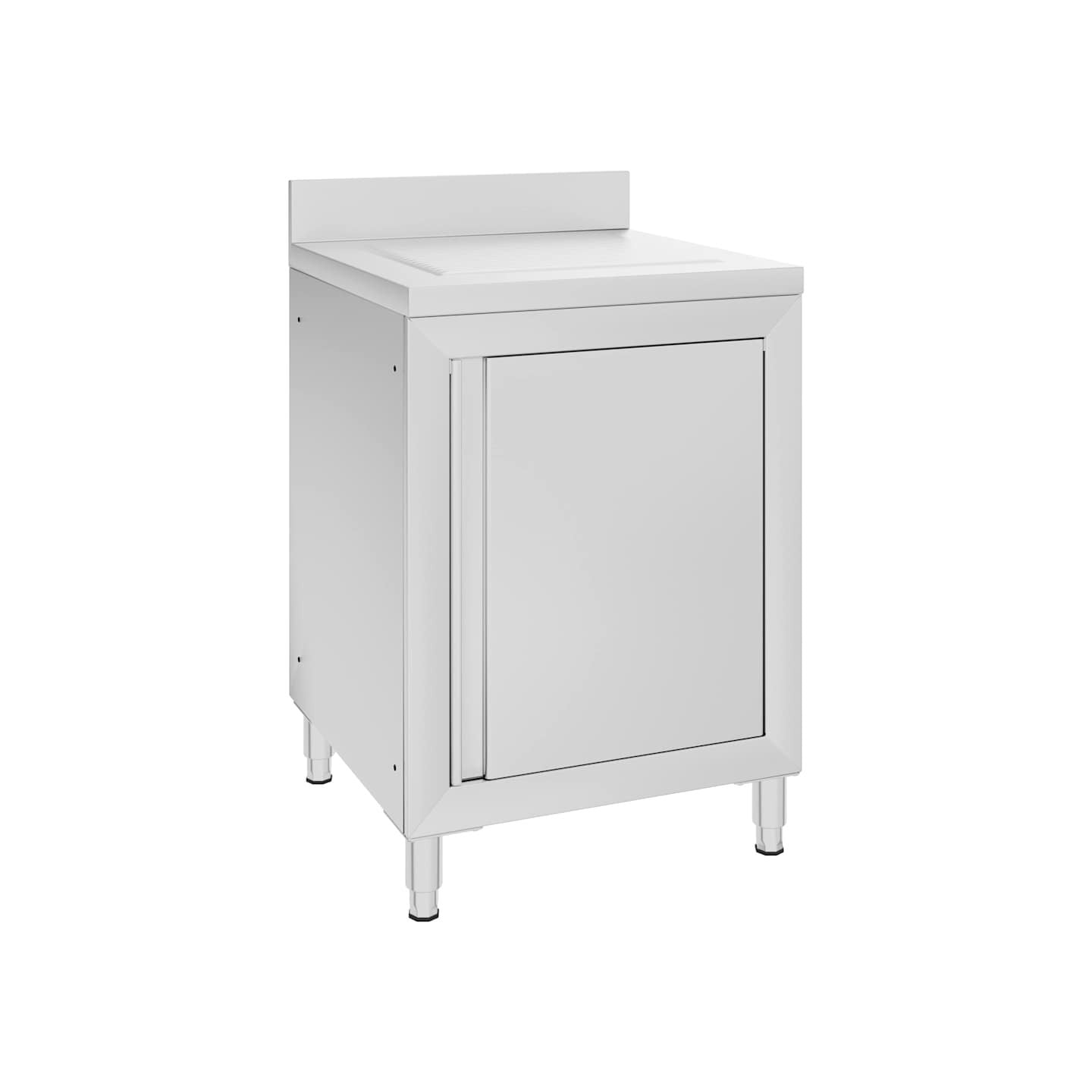 Armoire de cuisine commerciale avec égouttoir Acier inoxydable