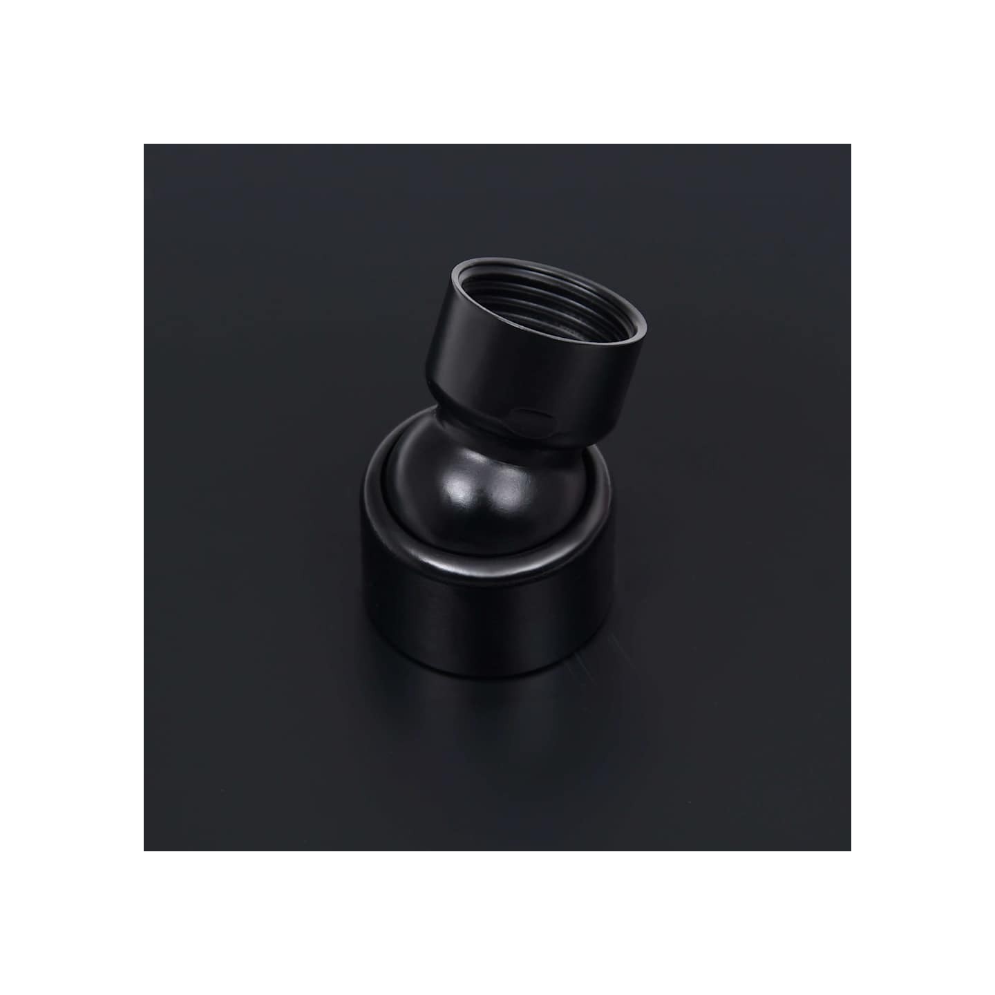 Pomme de douche pluie Inox 30x20 cm Rectangulaire Noir