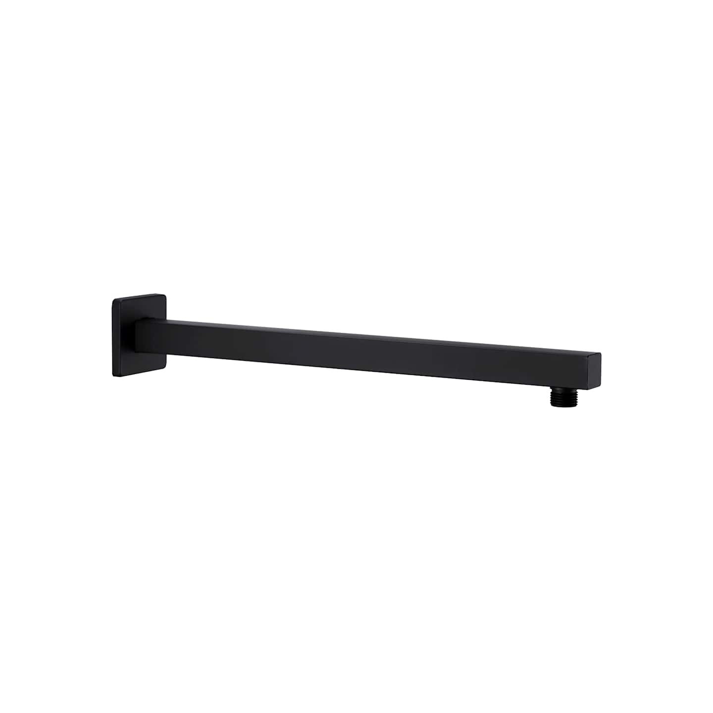 Bras de support de douche Carré Inox 201 Noir 40 cm