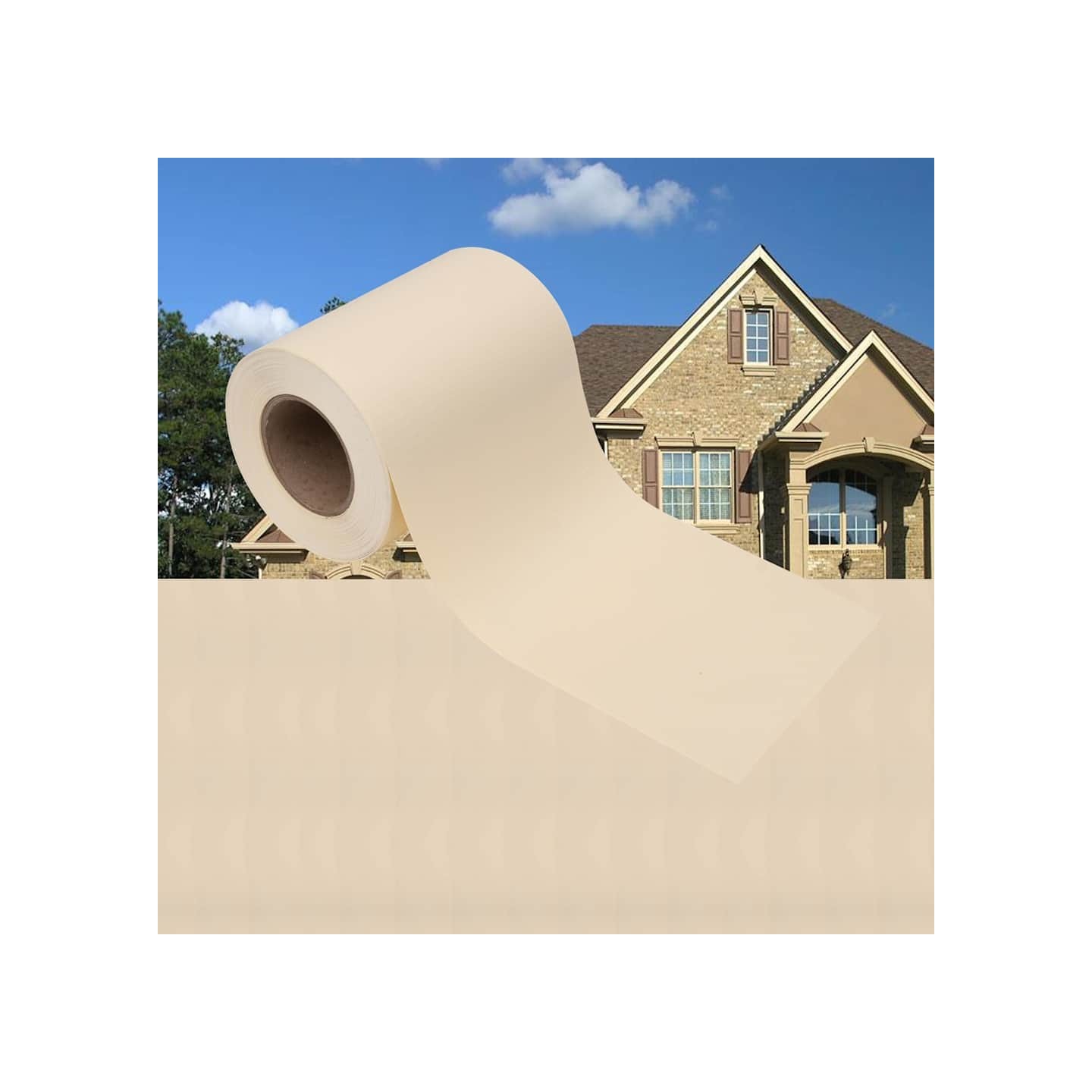 Bande de confidentialité PVC 35 x 0,19 m Crème