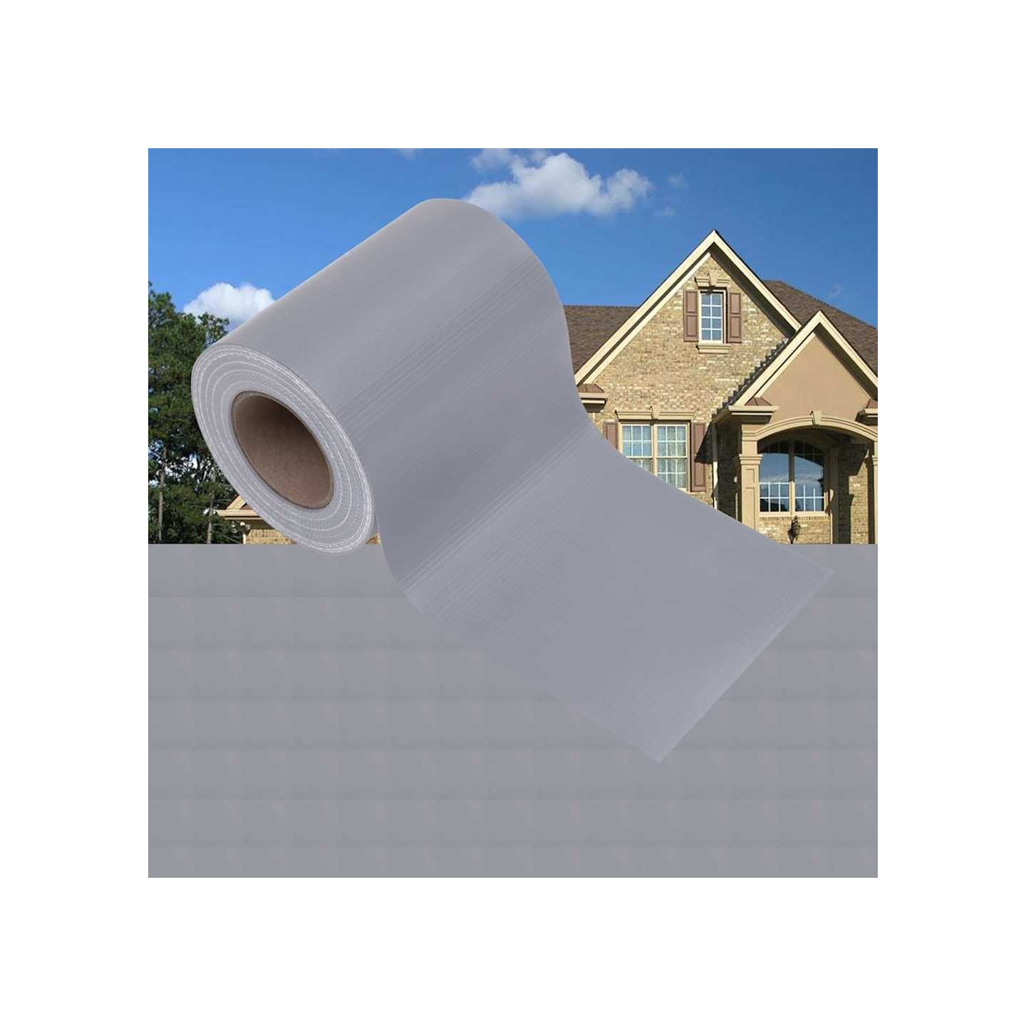 Bande de confidentialité PVC 35 x 0,19 m Gris clair mat
