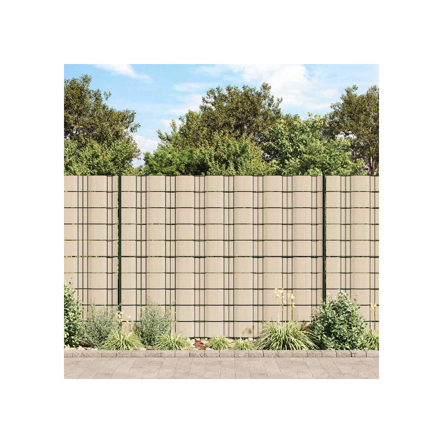 Bande de confidentialité PVC 70 x 0,19 m Crème
